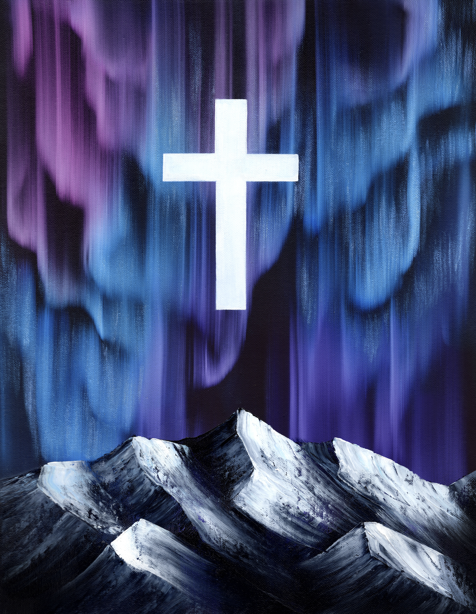 "His Northern Lights" Original Painting