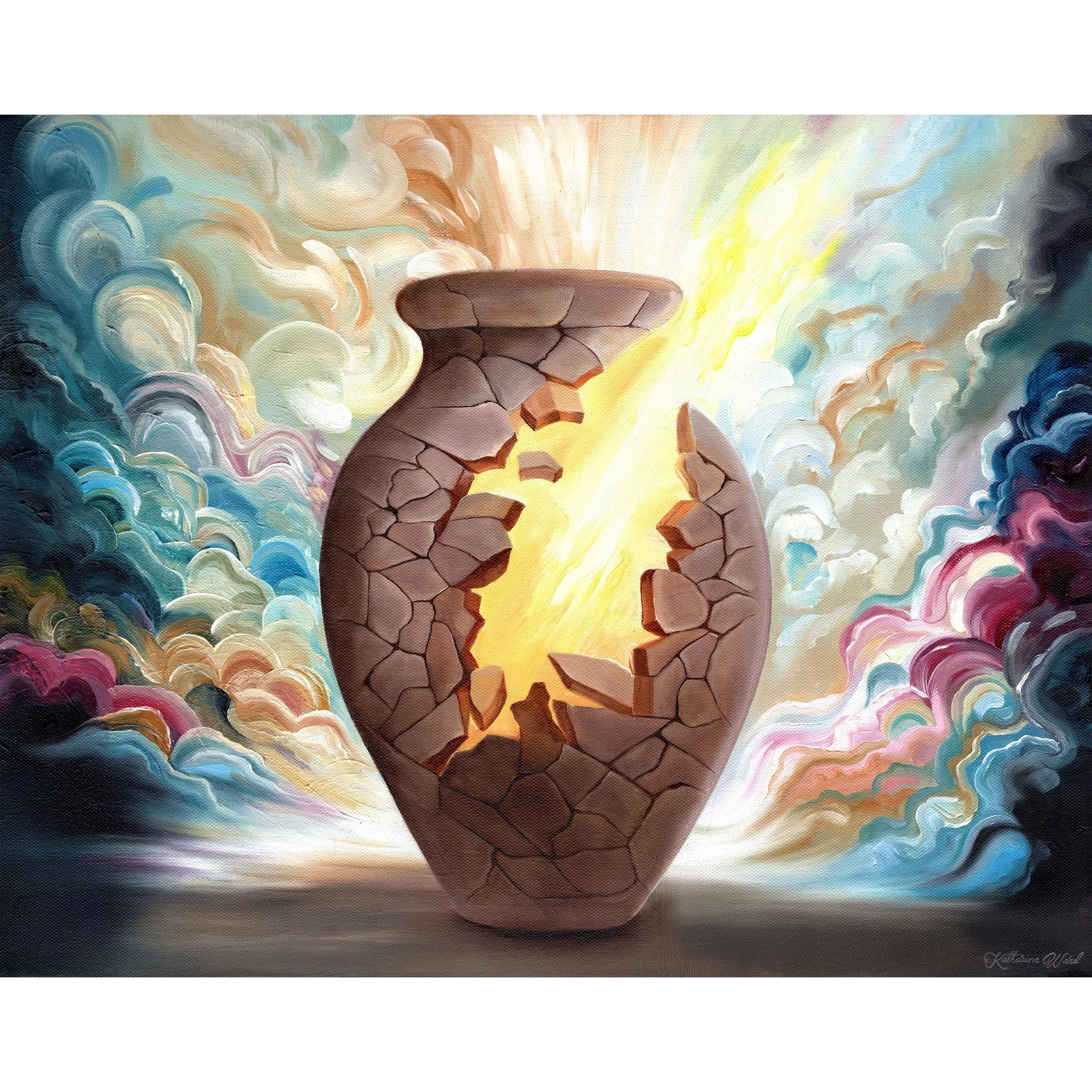 "Treasure In Jars of Clay" Original Painting