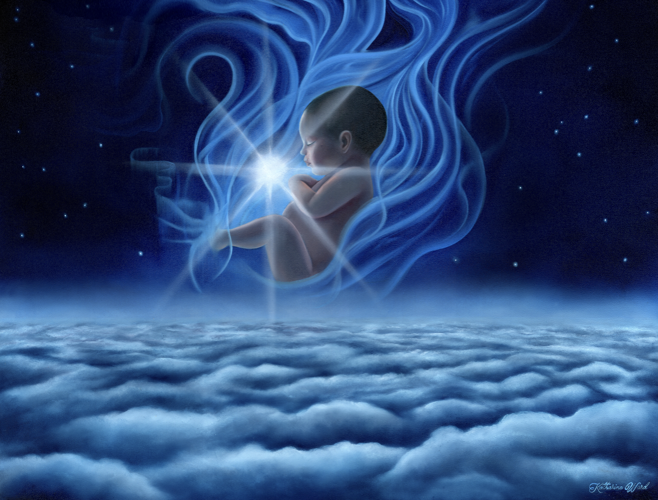 "Unto Us A Child is Born" Original Painting