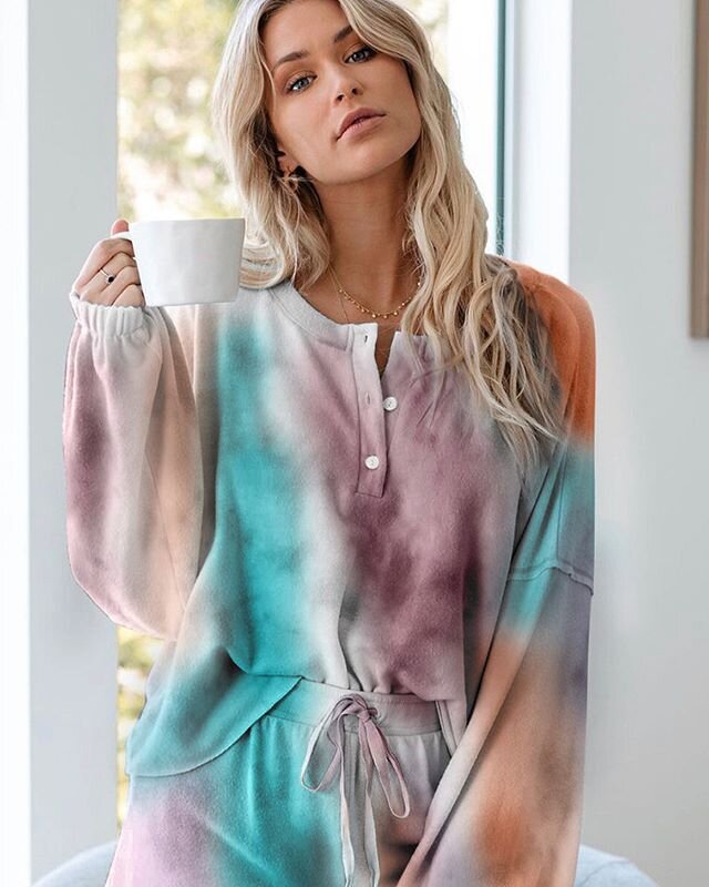 Is this new lounge set not TIE DYE for?! 🌈✨ALSO, don&rsquo;t forget to use code: SUMMER2020 for 20% off! Check out our giveaway on our last post! EVERY purchase today = 100 extra entries into our giveaway! 💥✨