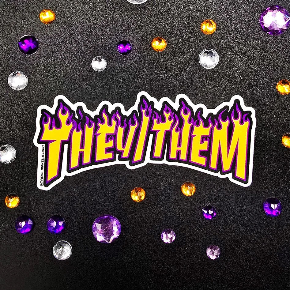 They Thrash Them Sticker