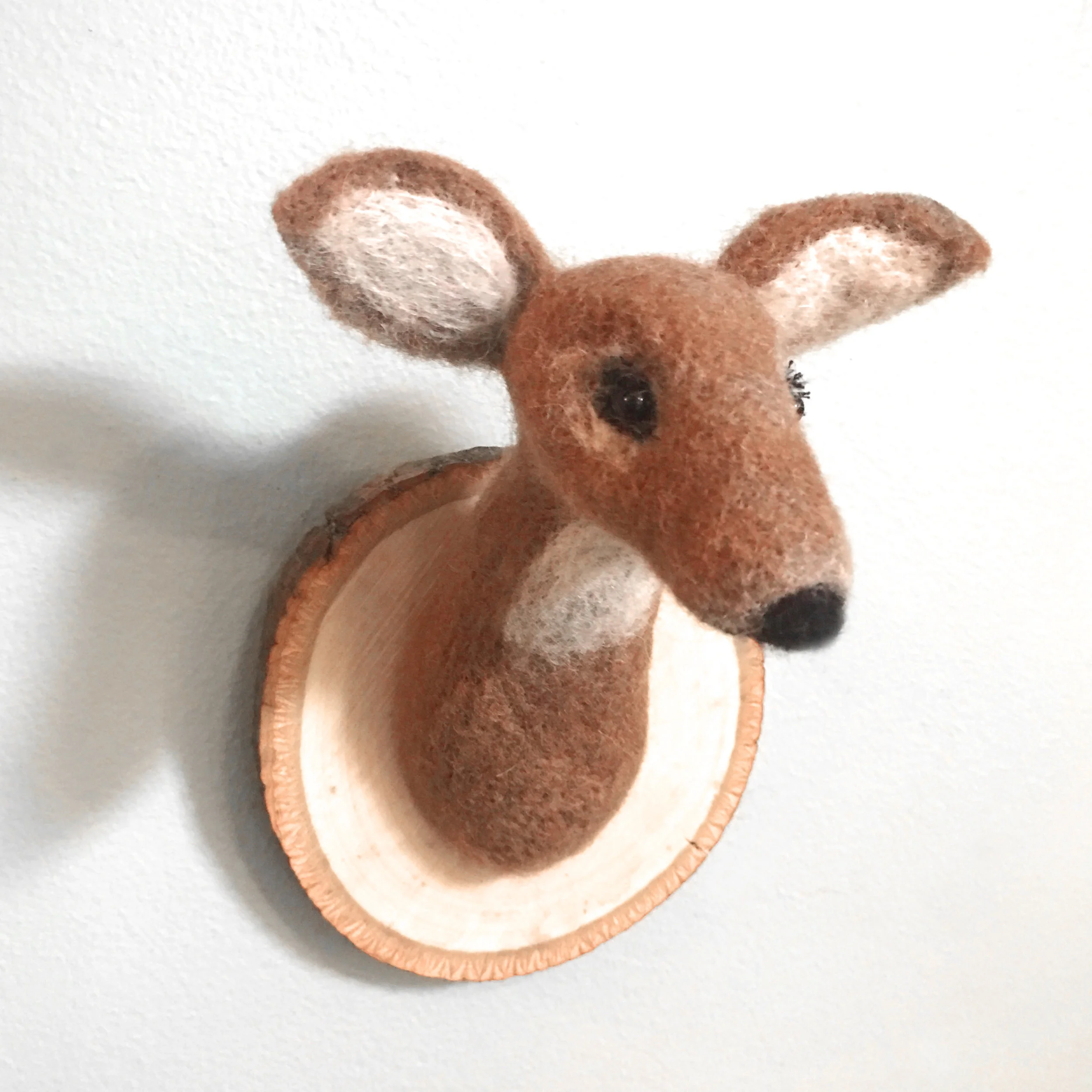 Needle Felting Deer Trophy — Little Button Craft