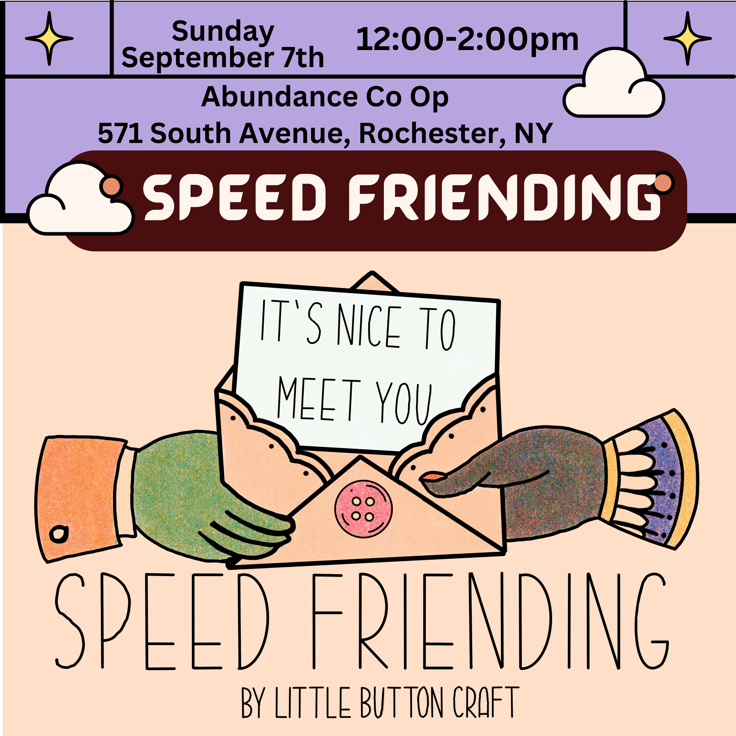 September Speed Friending at Abundance Co Op