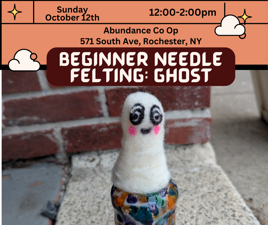Beginner Needle Felting: Ghost Edition