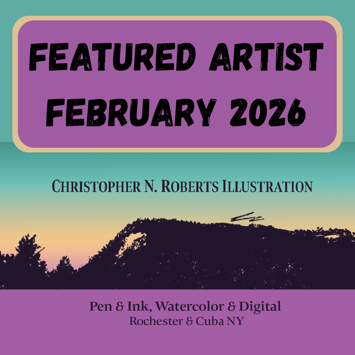 February 2026 Featured Artist: Christopher Roberts of Christopher N. Roberts Illustration