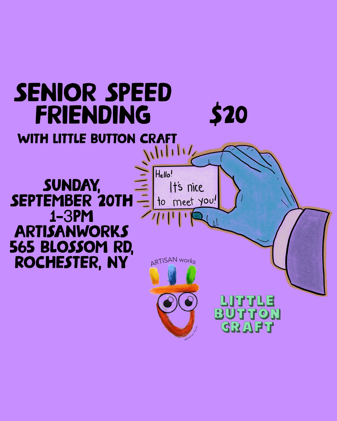 Senior Speed Friending at ArtisanWorks