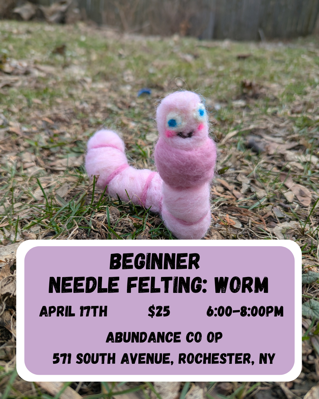 Beginner Needle Felting Worm.png