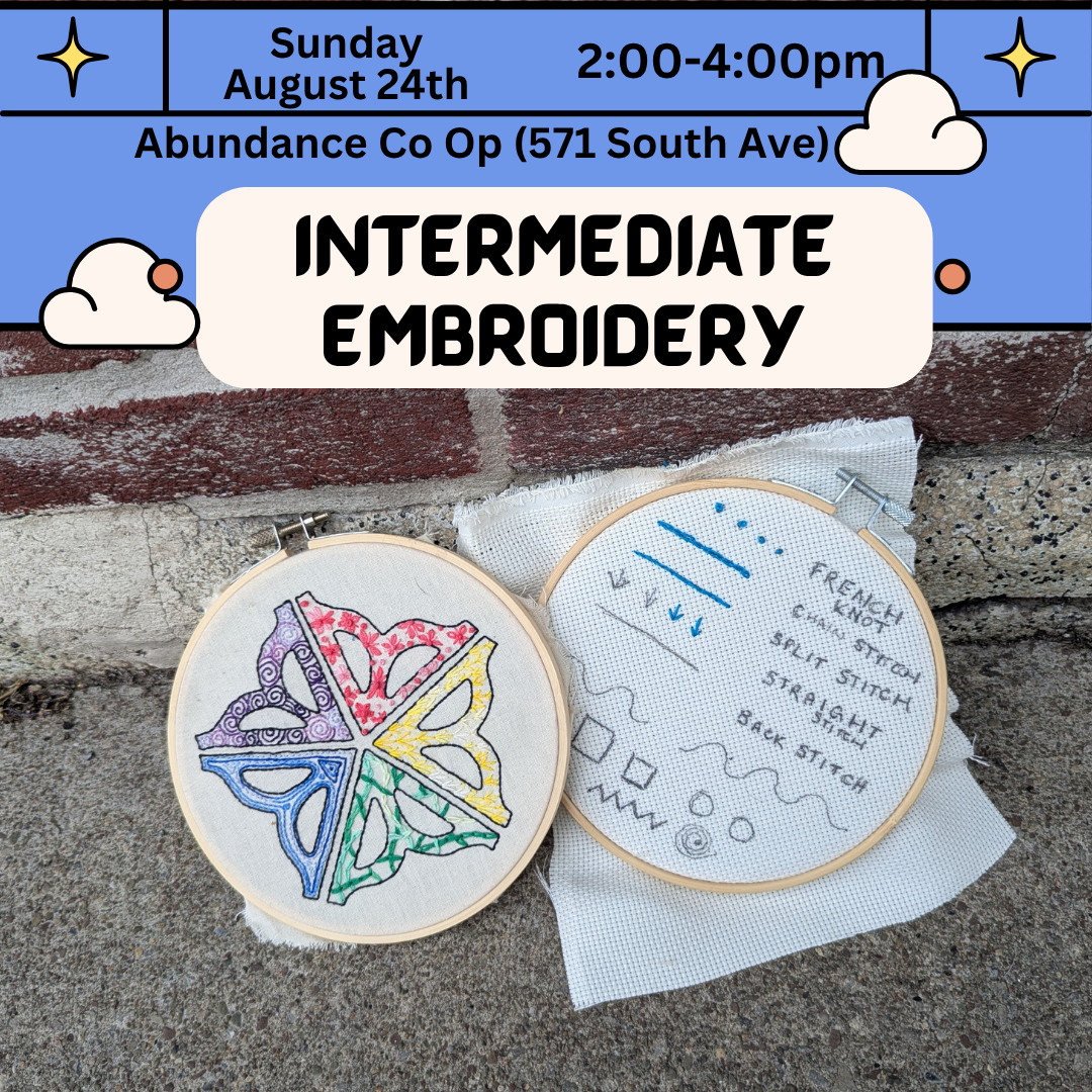 Intermediate Embroidery Class — Little Button Craft