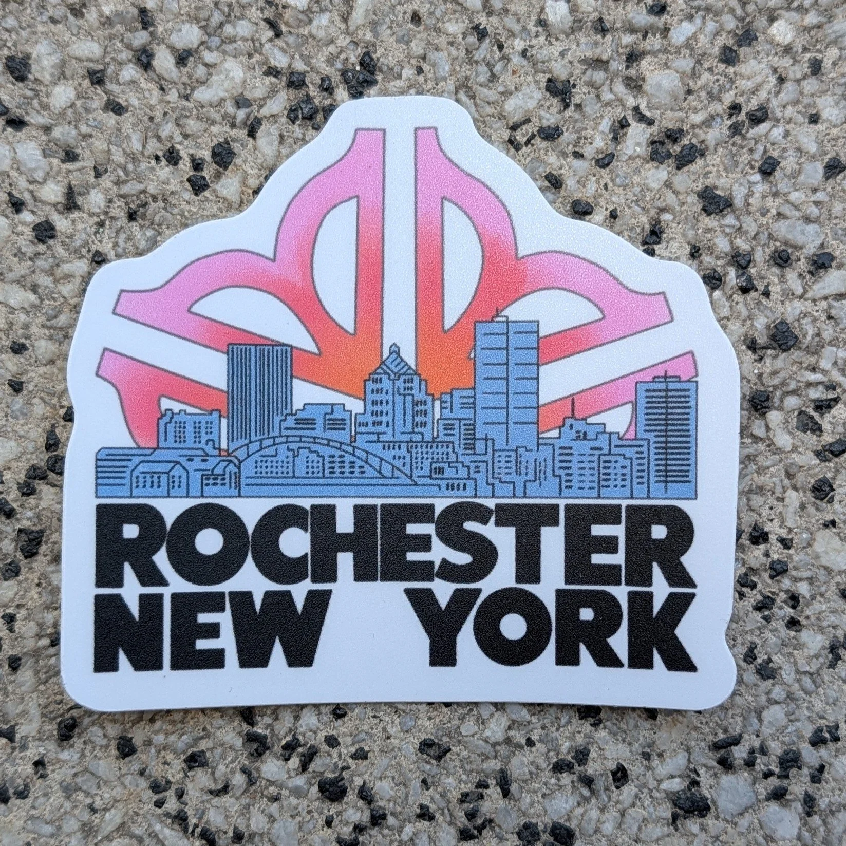Flower City Sunrise Sticker