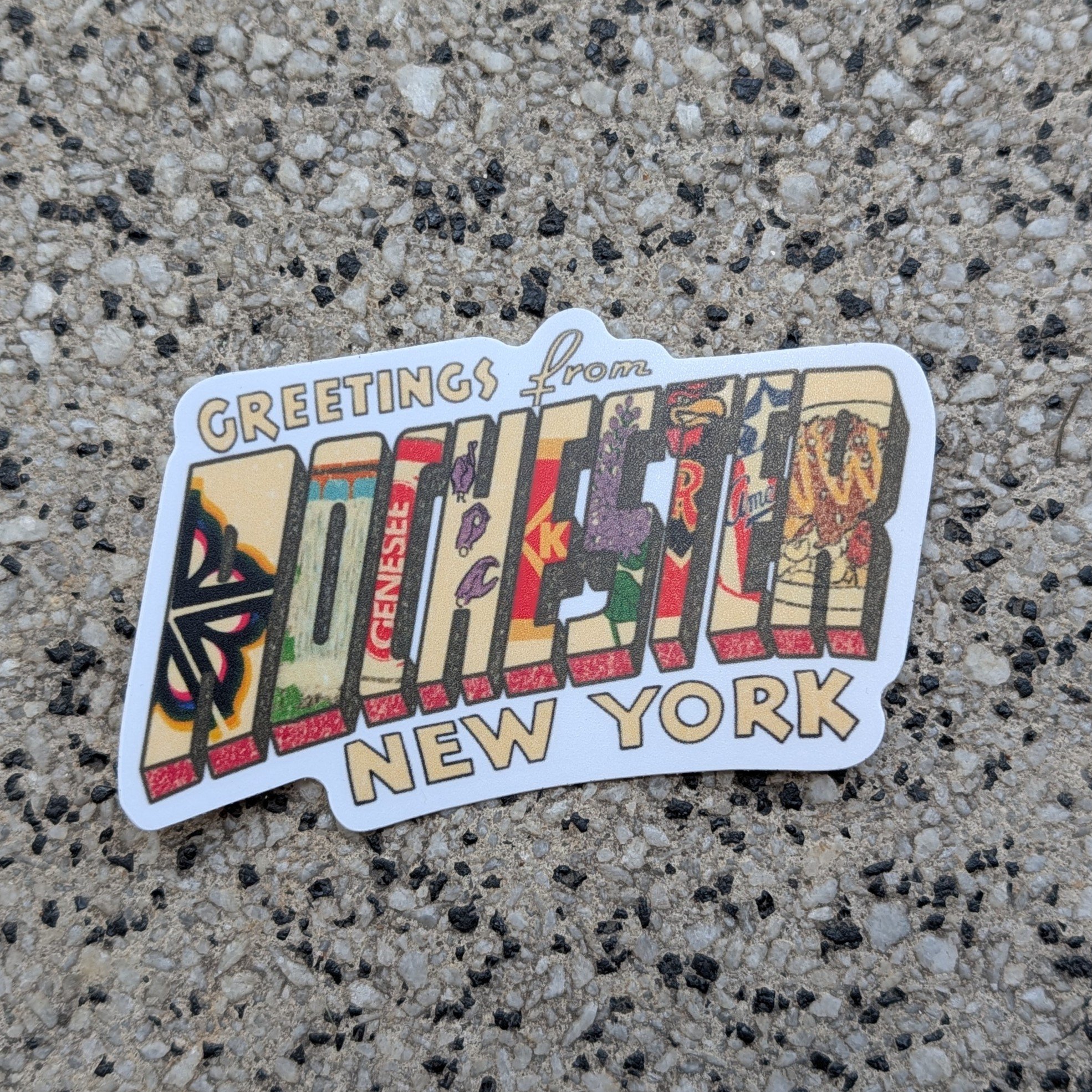 Greetings from Rochester Sticker