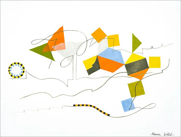 Hexagon, Squares &amp; Lines