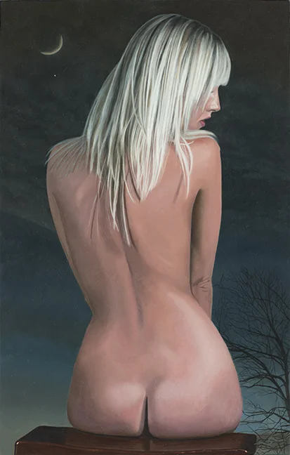 Crescent Moon, 22"x14"