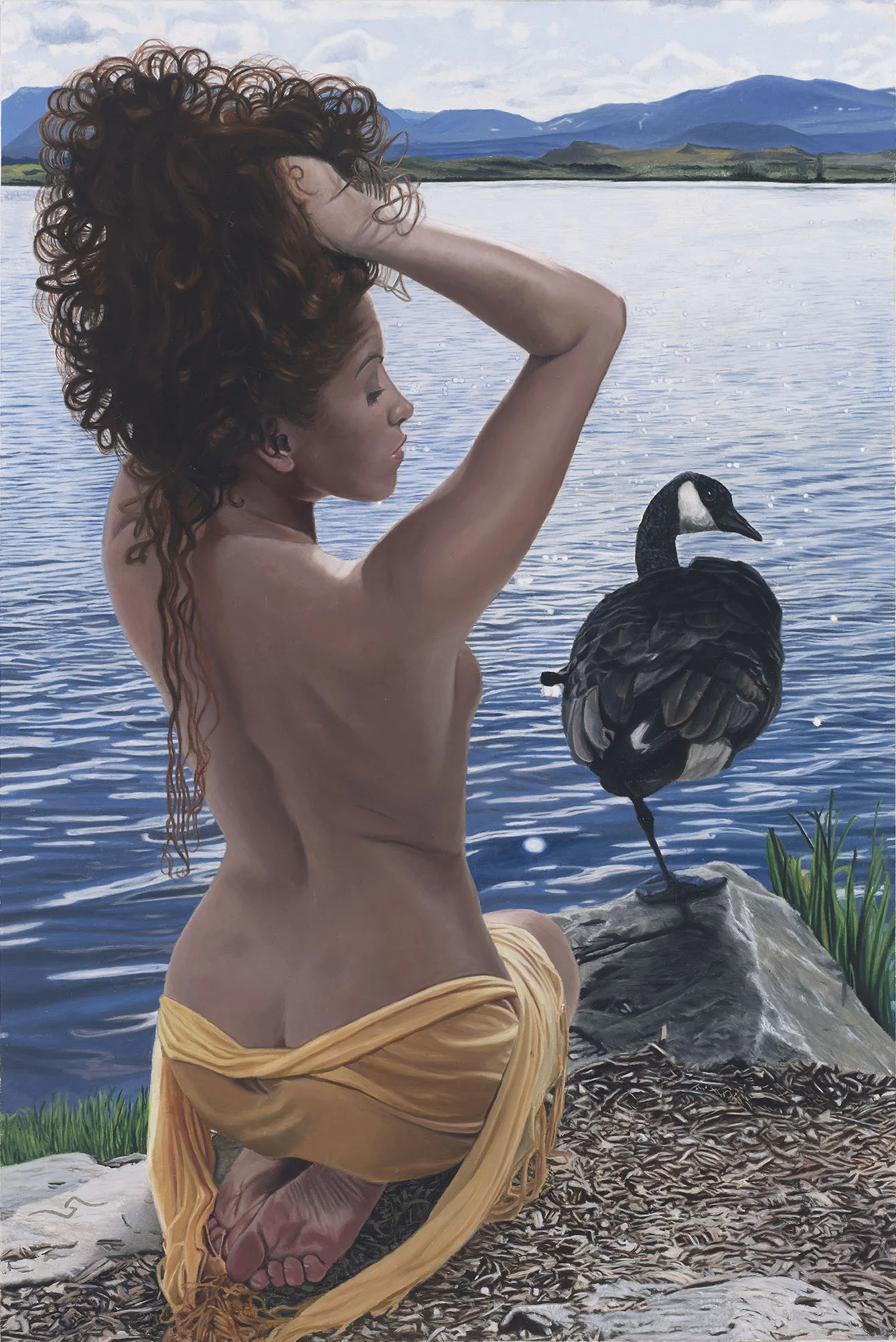 Gal and Goose, 24"x16"