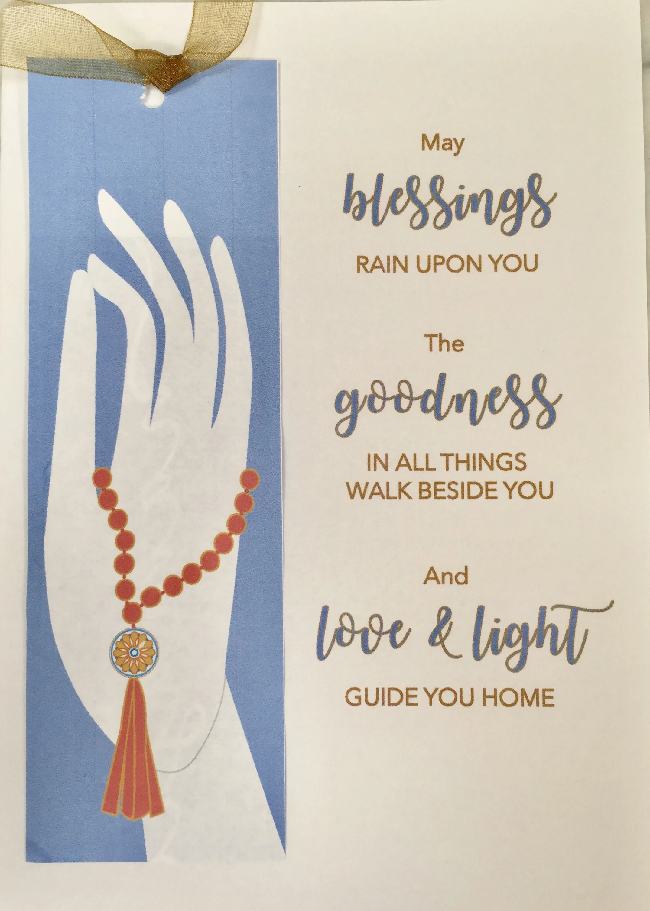 Bookmark Card:  Hand Mudra