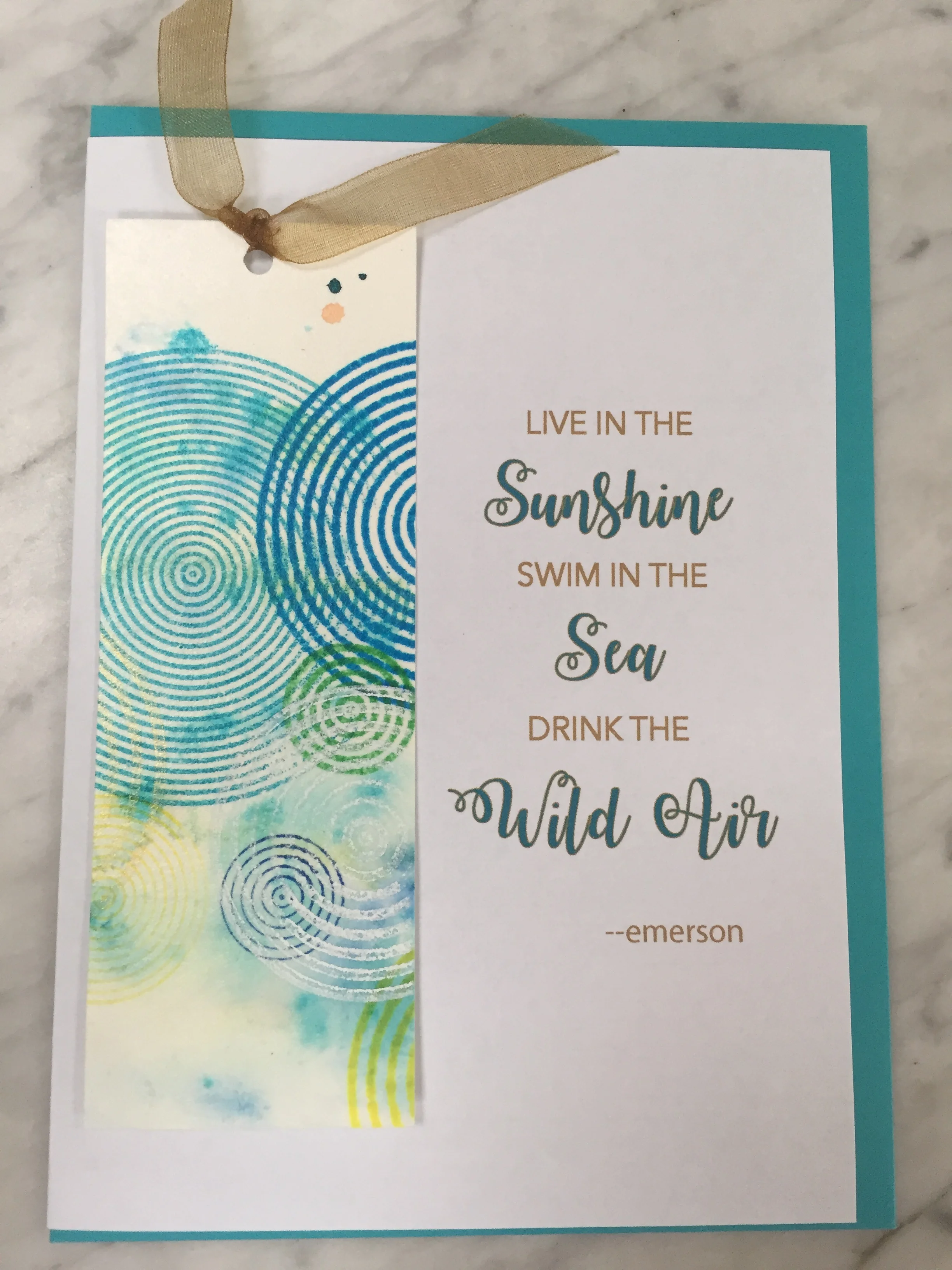 Bookmark Card:  Original Watercolor Painting Bookmark 