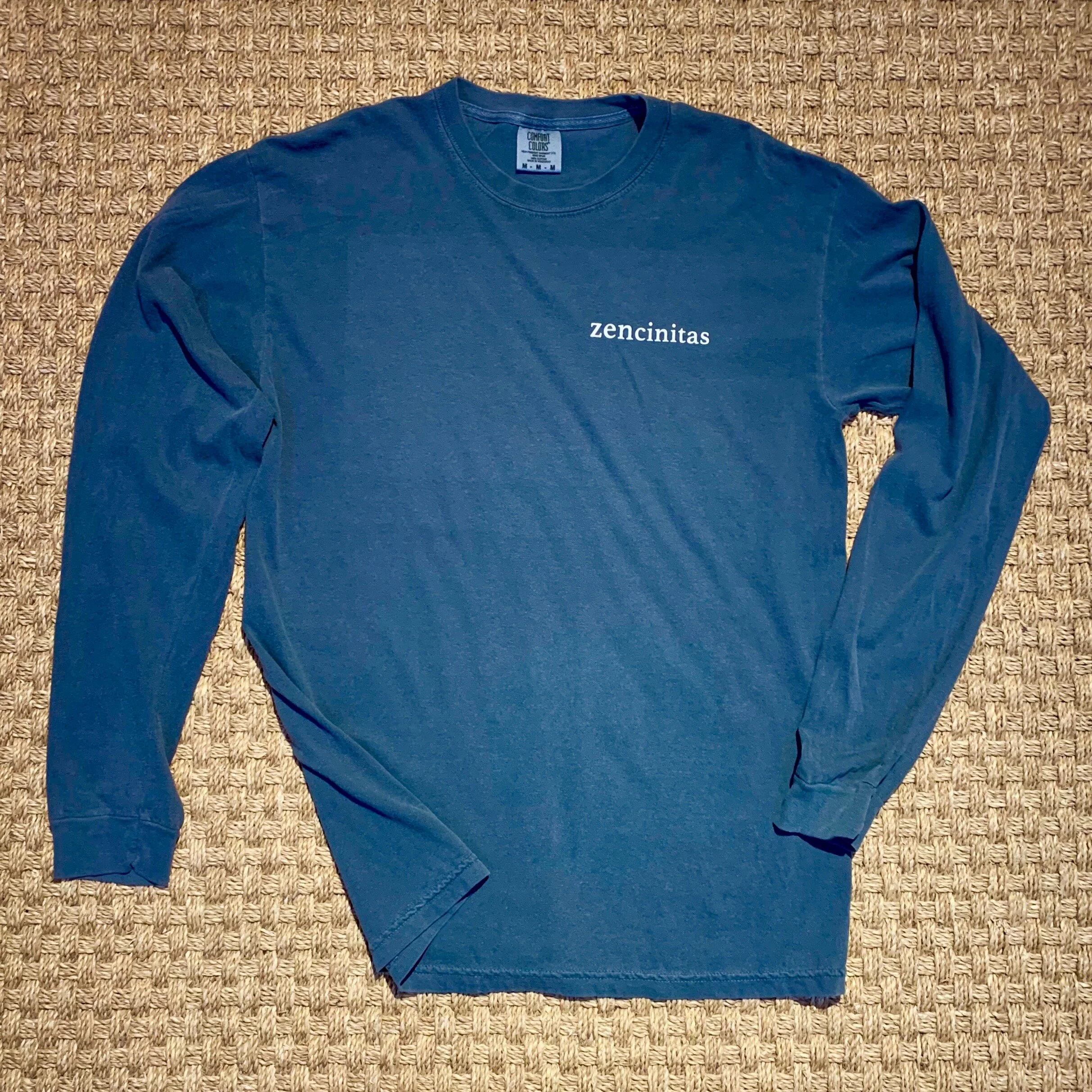 Mens L/S Dyed Ocean Blue
