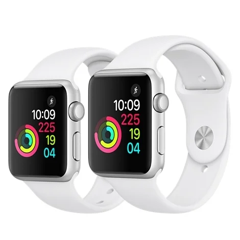 Apple Watch S1, Silver/White Band — My 