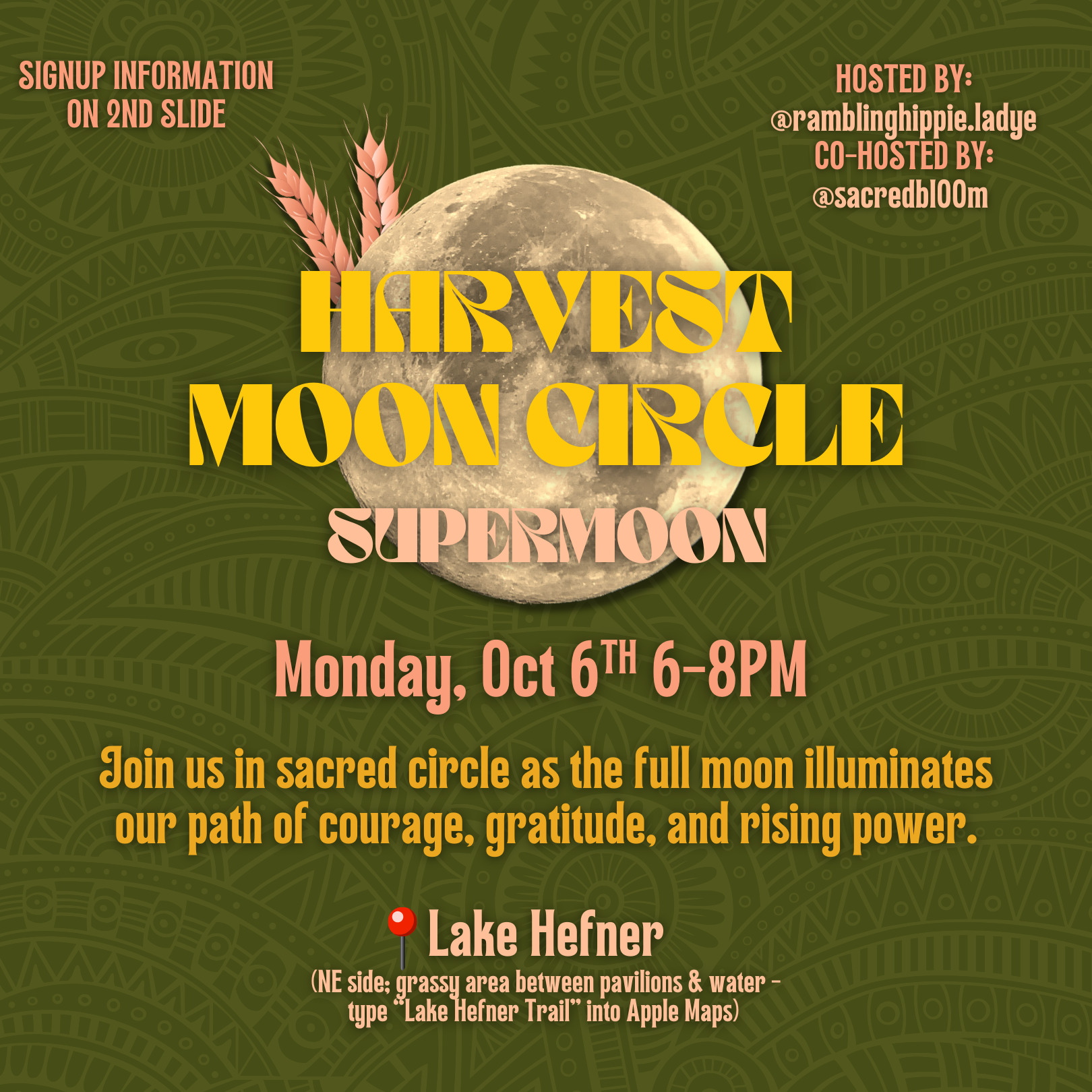 Harvest Full Moon Circle (Supermoon) - Lake Hefner OKC