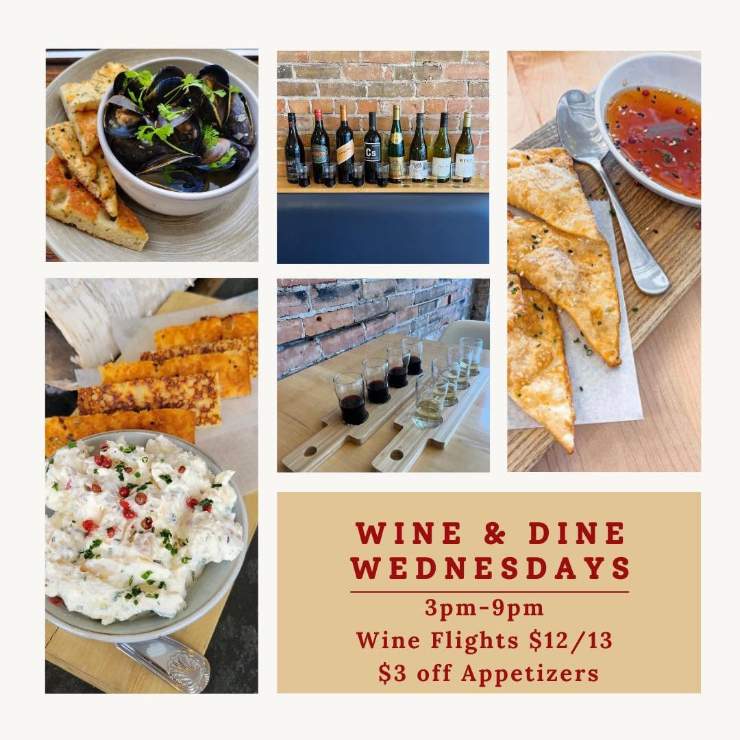 Join us after 3p today for Wednesday Wine &amp; Dine. 3$ off appetizers &amp; red &amp; white wine flights. ✨ 
.
.
.
.
#wineanddine #MNEats #leader1918 #mnrestaurants #winelover #mnplsfoodie #cambridgemn #winetasting #mneats #eatlocalmn #getinmybelly