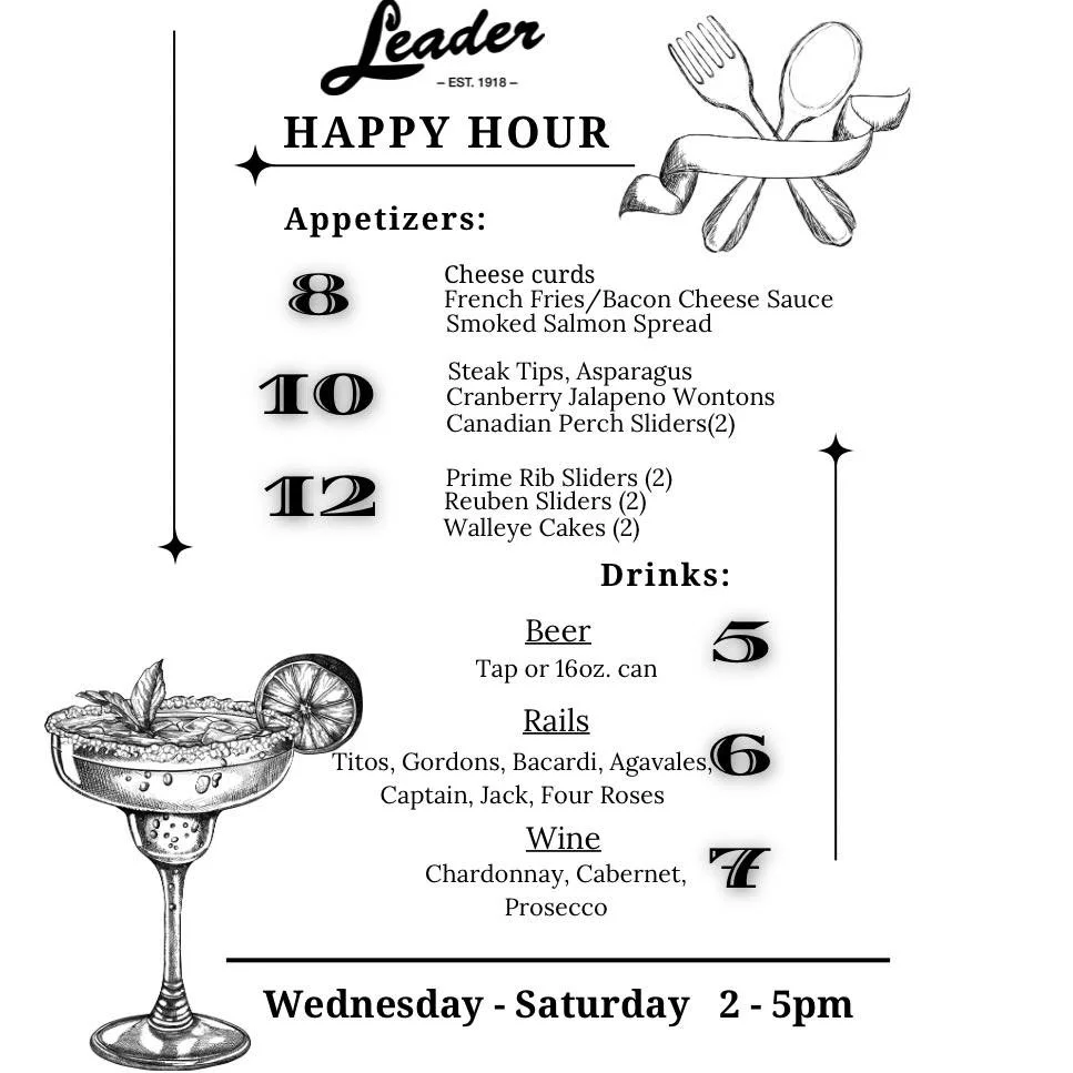 Join us early tonight! 🍽️ 🍻 
.
.
.
.
#leader1918 #mncocktail #eatdrinkdishmpls #cambridgemn #drinkspecial #cocktail #craftcocktail #mplsfood #MnEats #leader1918 #mnrestaurants #mnchefs #cambridgemn #mneats #isantimn #dinnerisserved #mplsfoodie #get