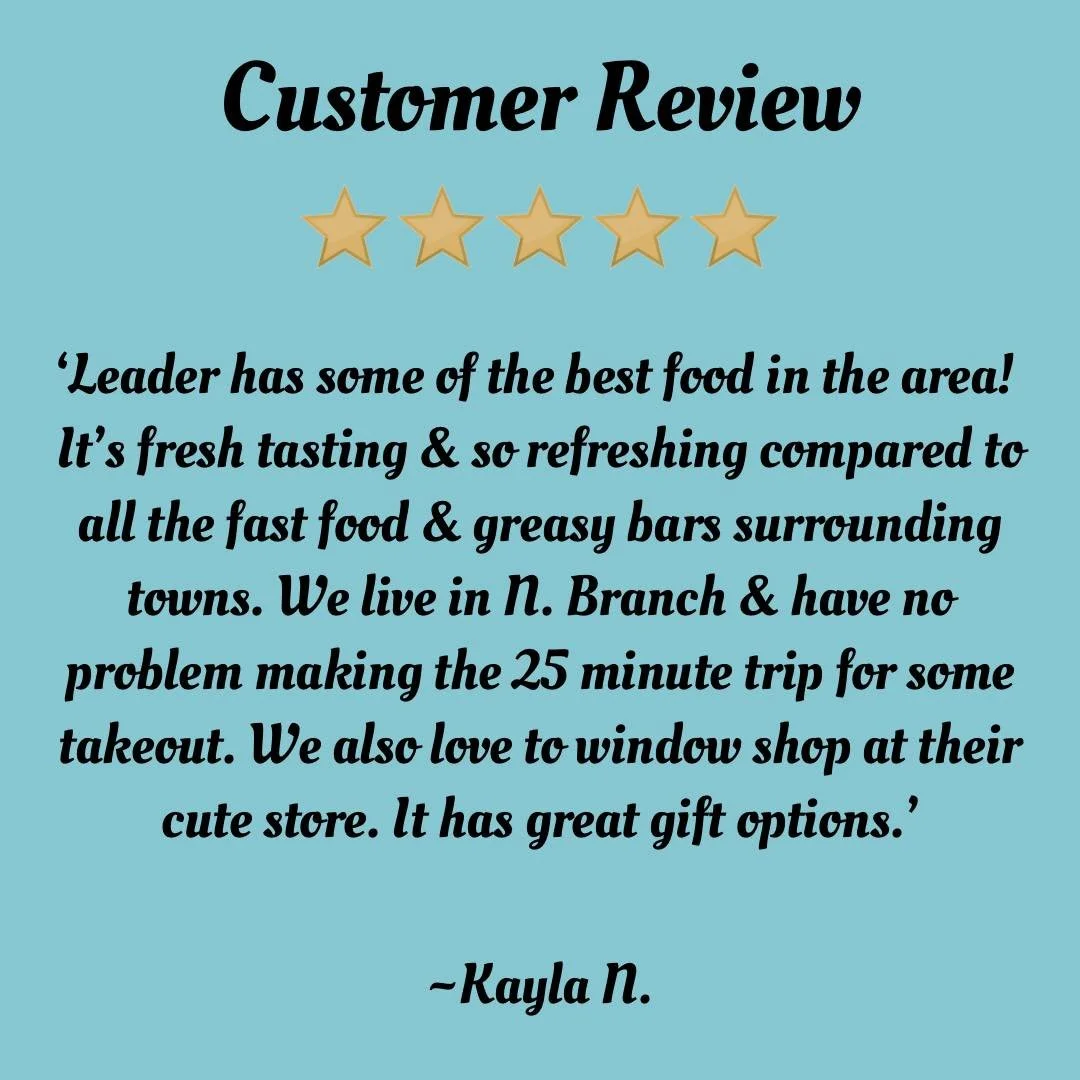 Thank you Kayla ✨ 
.
.
.
.
#customerexperience #customersatisfaction #leader1918 #mnboutique #mnrestaurants #mnlocalbusiness #cambridgemn #customerfeedback #shopsmalleatlocal #mnlocal #shopsmallmn #eatlocalmn #customerreview #mainstreet