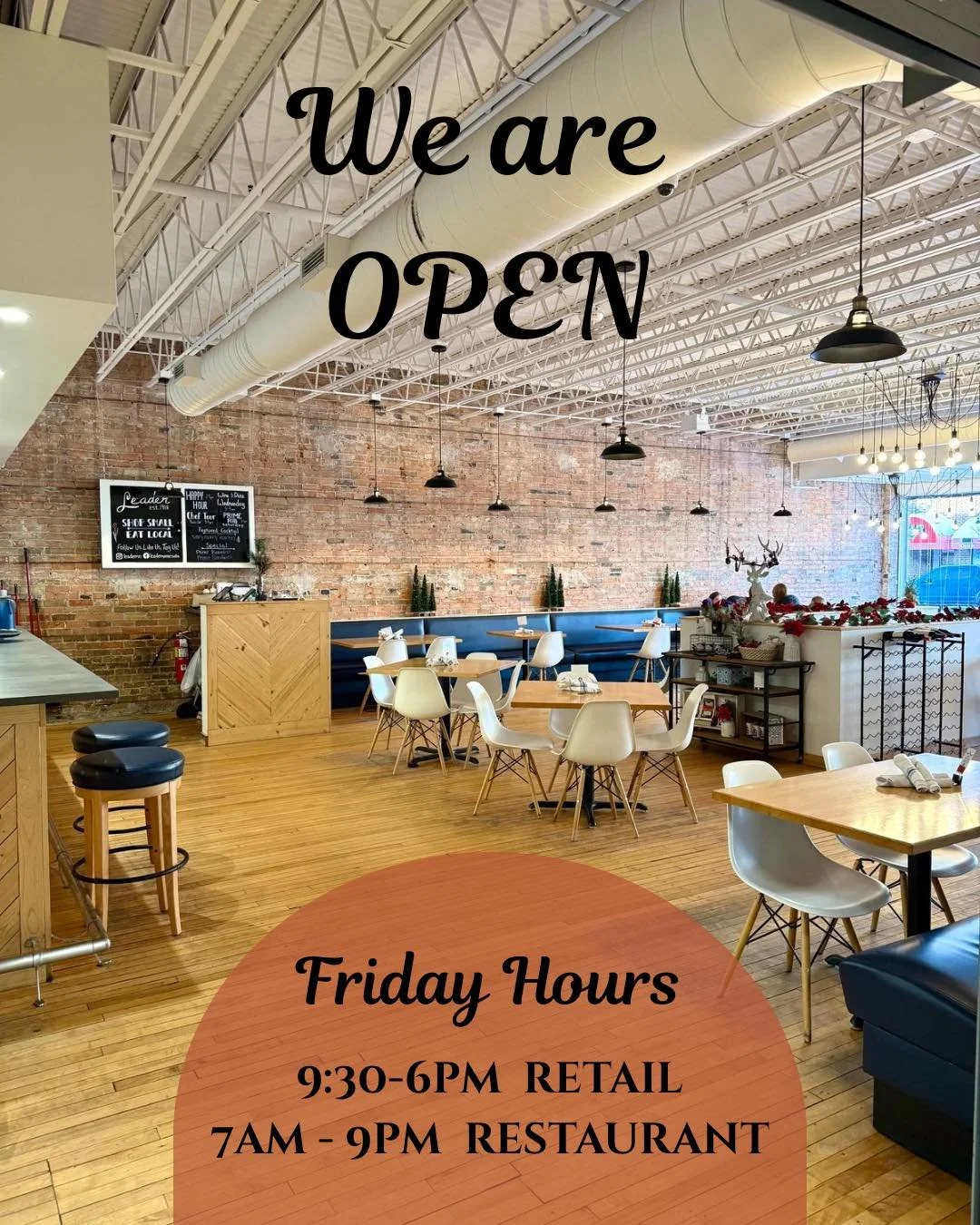 Open for dining &amp; shopping! ✨