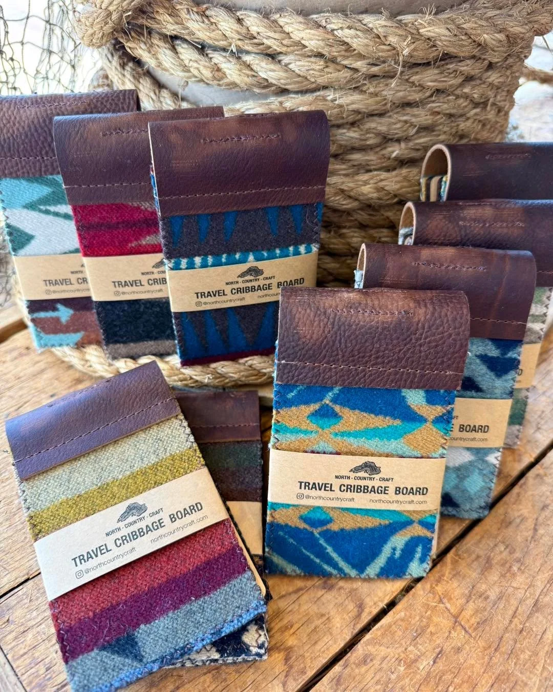 These travel sized cribbage boards are hand crafted in Duluth. 
We always sell out! 
They are a great gift for the game lover. 🤎 
.
.
.
.
#mnsmallbiz #mnshopsmall #leader1918 #mnboutique #boutique #mnlocalbusiness #cambridgemn #mnlocal #mnshop #mnsm