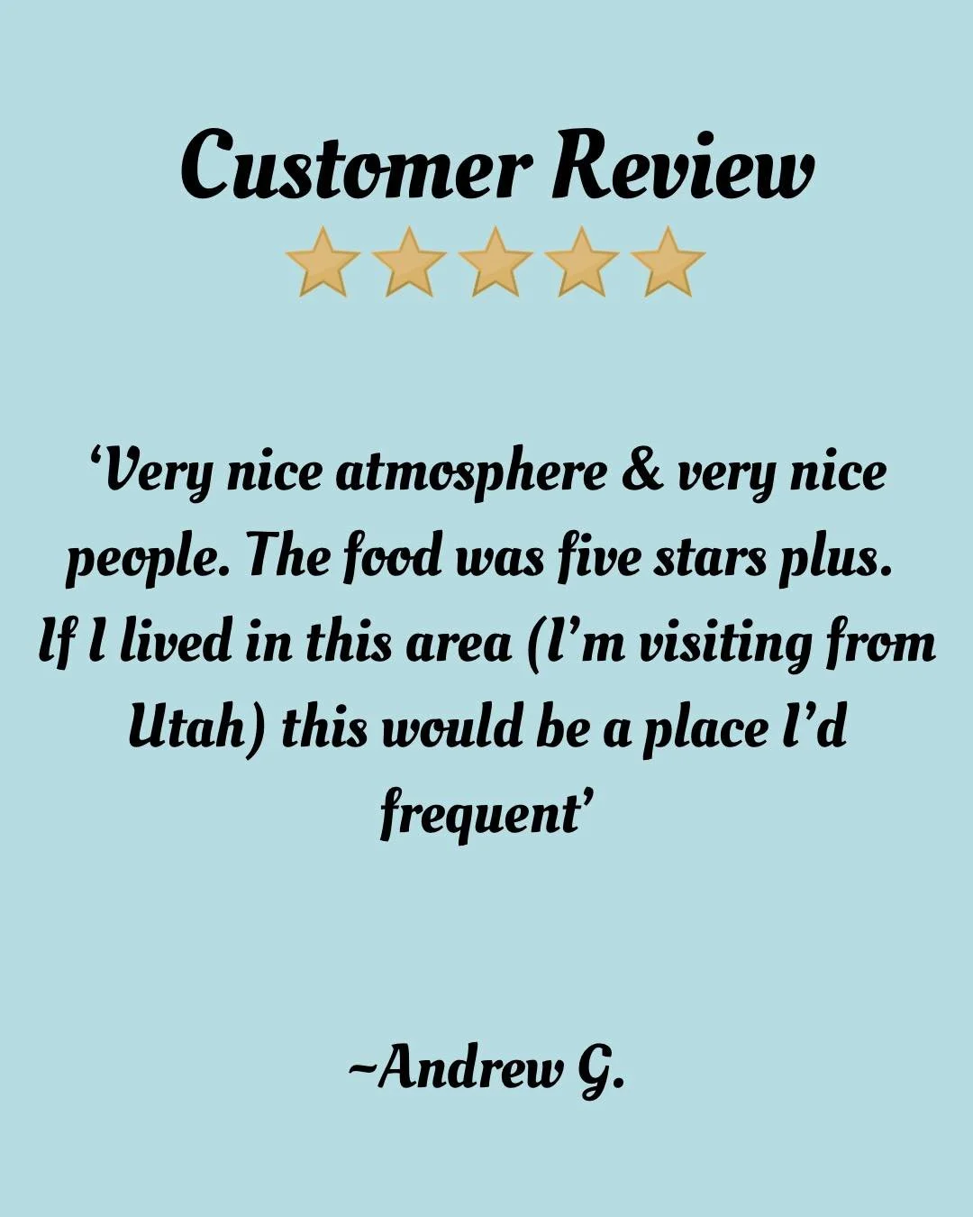 Thank you Andrew! ☺️
.
.
.
.
#customerexperience #customersatisfaction #leader1918 #mnboutique #mnrestaurants #mnlocalbusiness #cambridgemn #customerfeedback #shopsmalleatlocal #mnlocal #shopsmallmn #eatlocalmn #customerreview #mainstreet