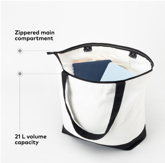 Muka Sample Large Bag, Cotton Canvas Bag with Zipper, 11 3/4 x 9 1/2 Inch,  Multi-Purpose Storage Bag Sale, Reviews. - Opentip