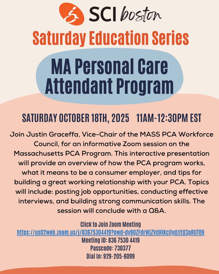 Saturday Education Series: Massachusetts Personal Care Attendant ...