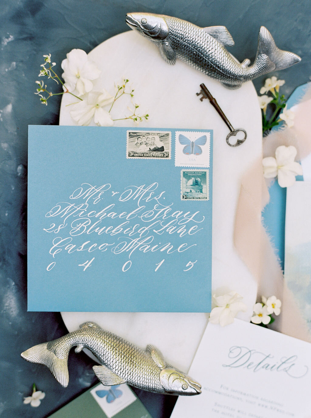 spring wedding invitation shot by Alexandra Elise Photography