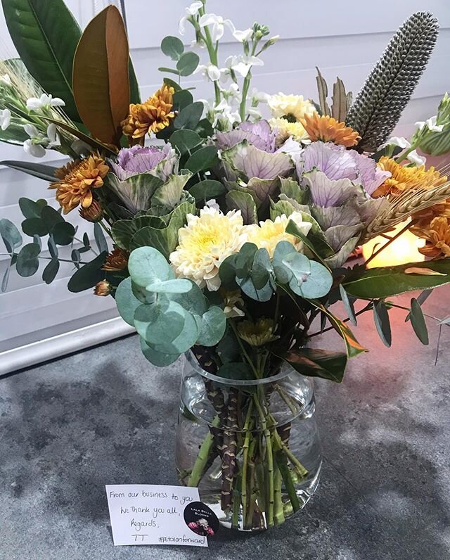 WOW, What a lovely surprise this was 😊 Today we had this stunning bunch of flowers delivered to our office from an anonymous sender. ✨THANK YOU TT, you have brightened our day ✨
The last month has been a very uncertain time for everyone and we are so blessed to be part of a lovely community who continue to support us and other local businesses in any way that they can during these hard times. 
Feeling the love! 🌷 Thank you 🌷 Thank you 🌷
#petalonforward #supportlocal