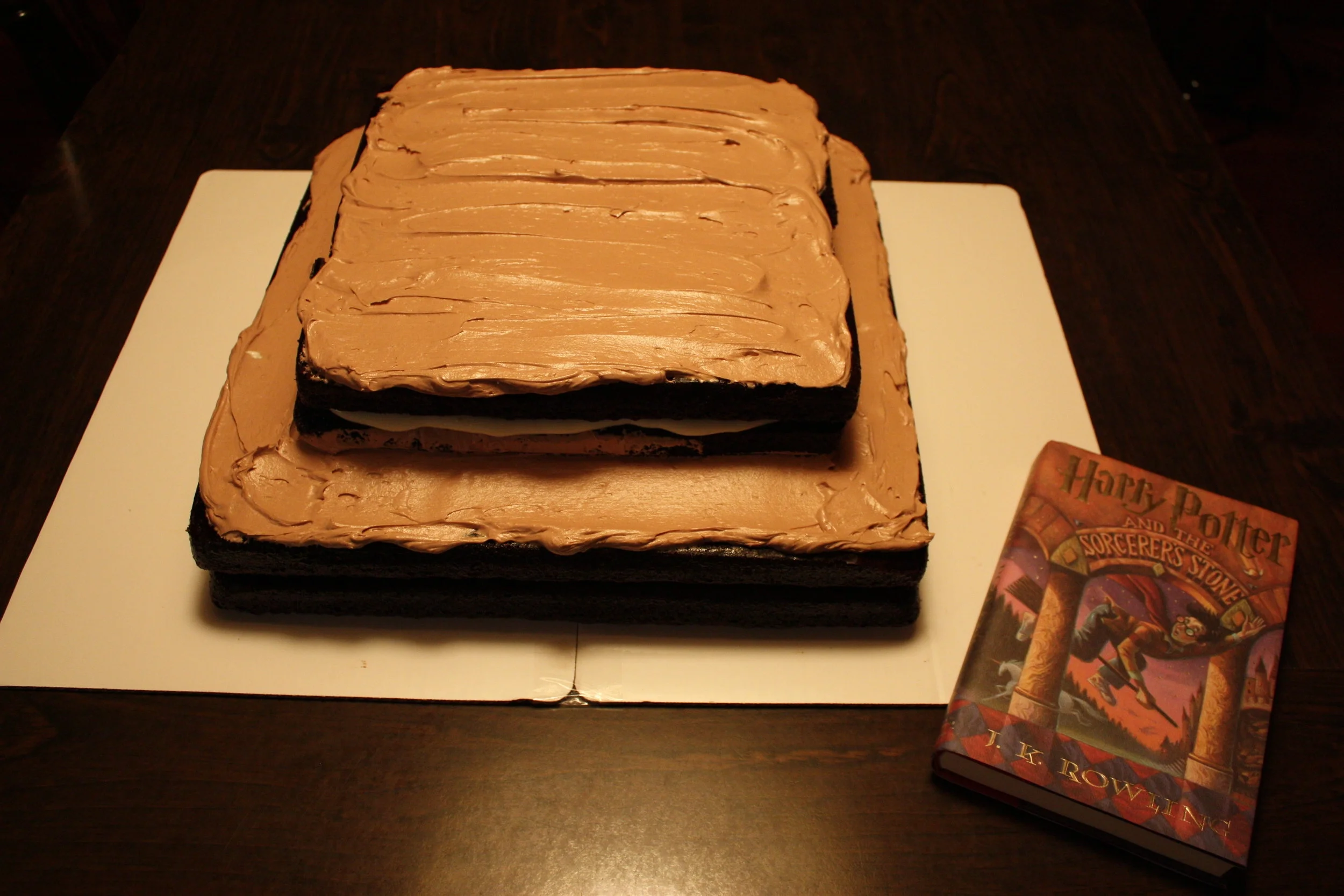 Hagrid's Chocolate, Blackberry, and Basil Layer Cake