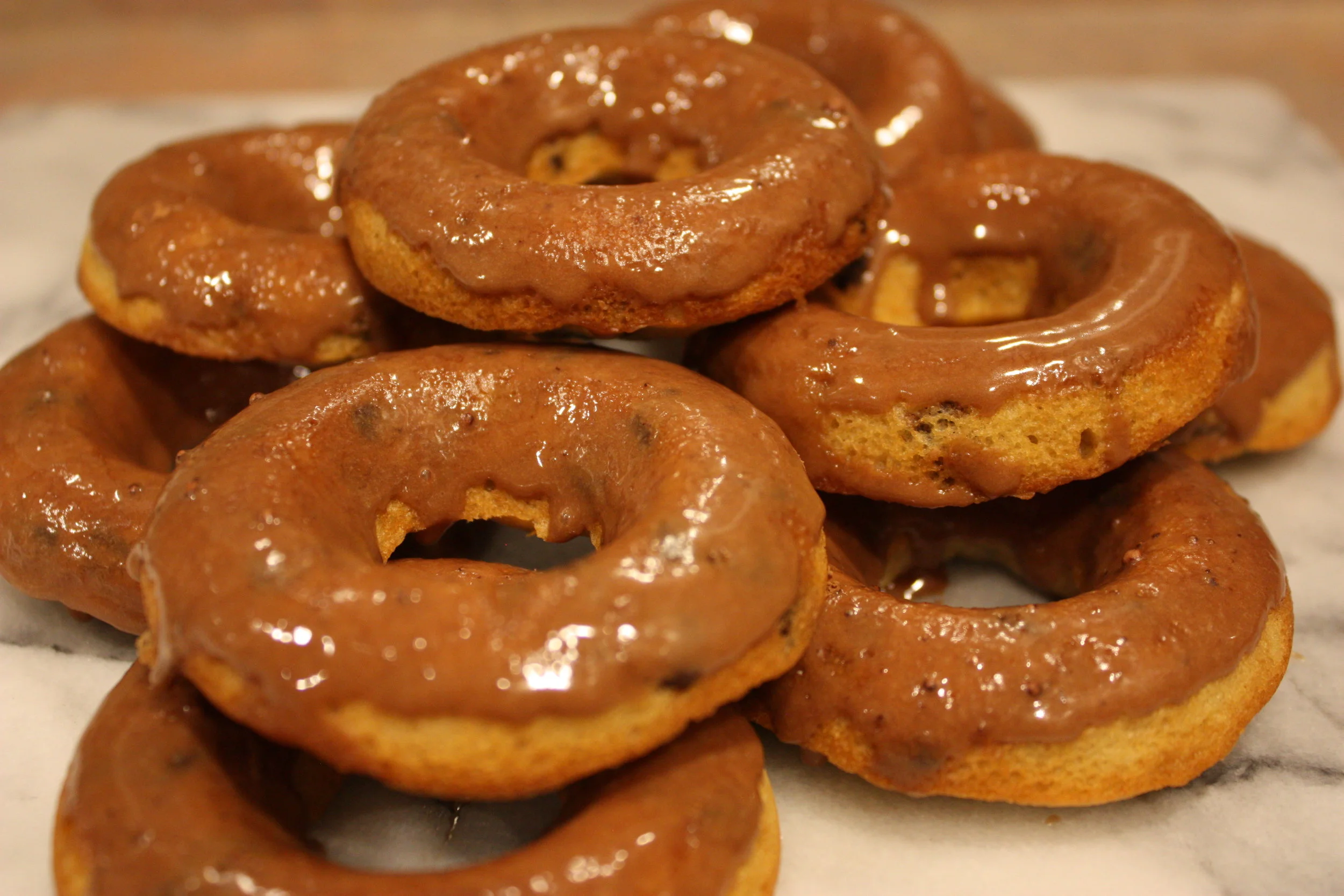 Artemis' Chocolate Chip Mocha Donuts