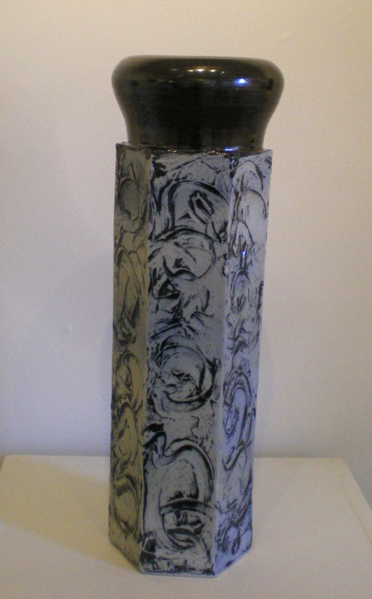 Blue Black Vase