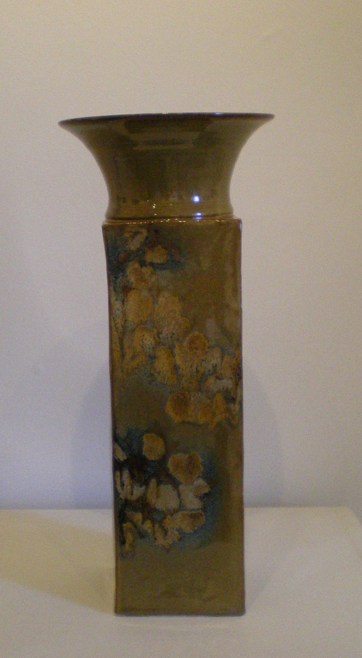 "Goldy" Blue Orange Vase 3