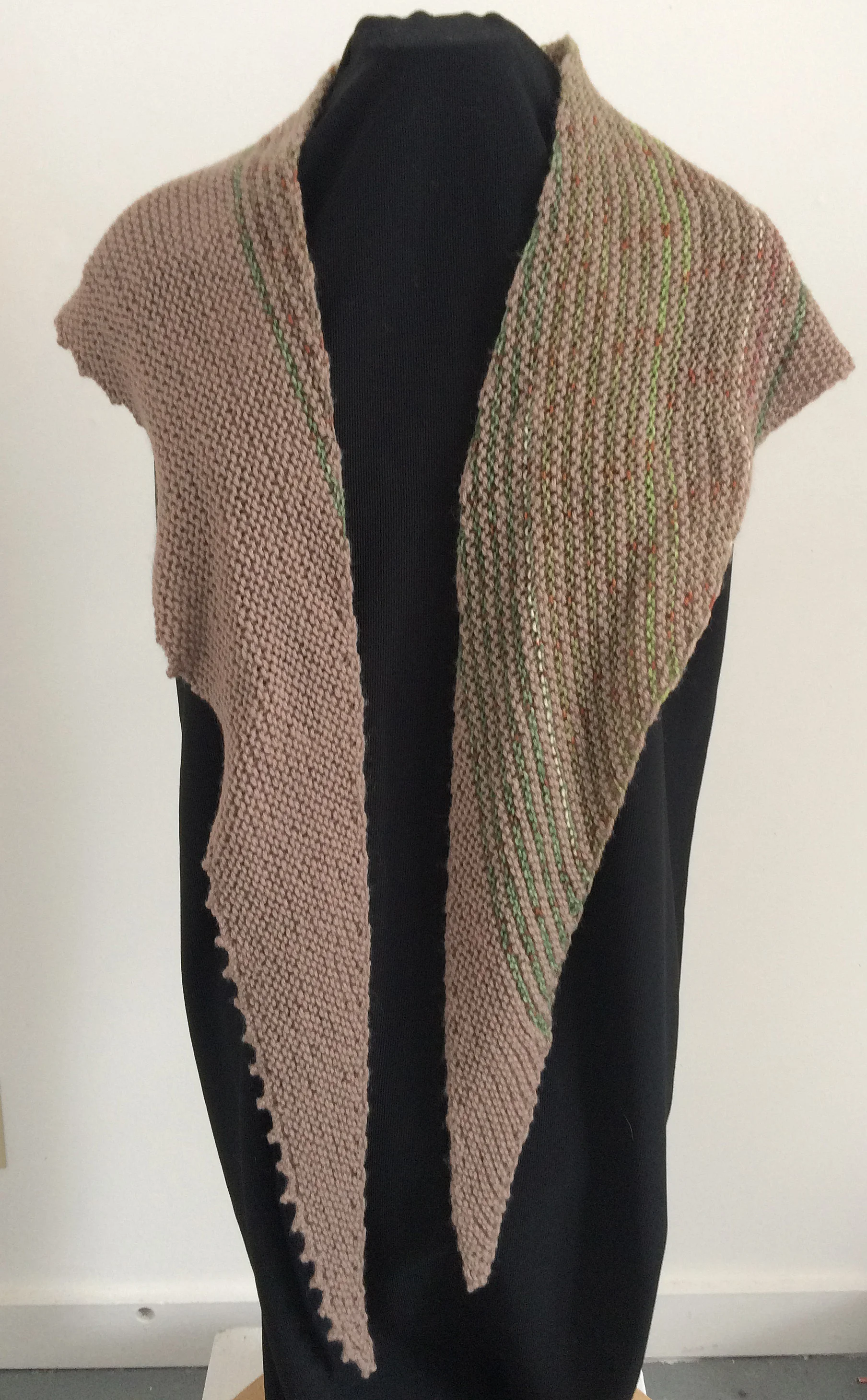Cathryn Miller beige woodland shawl