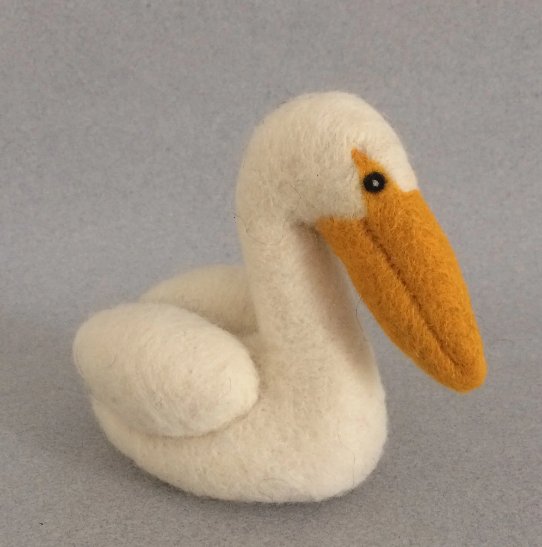 Heike Fink felted wool pelican