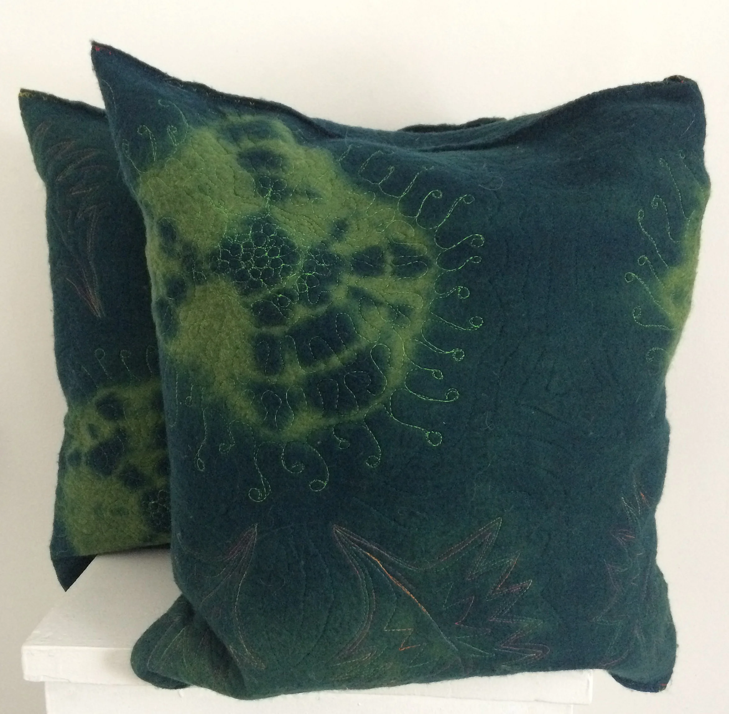 June Jacobs Sea Garden pillows pair