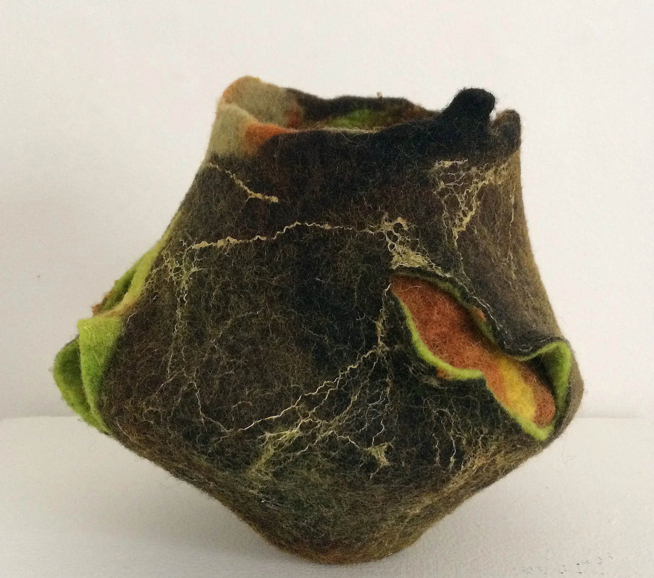 June Jacobs Green Cheeks decorative vessel