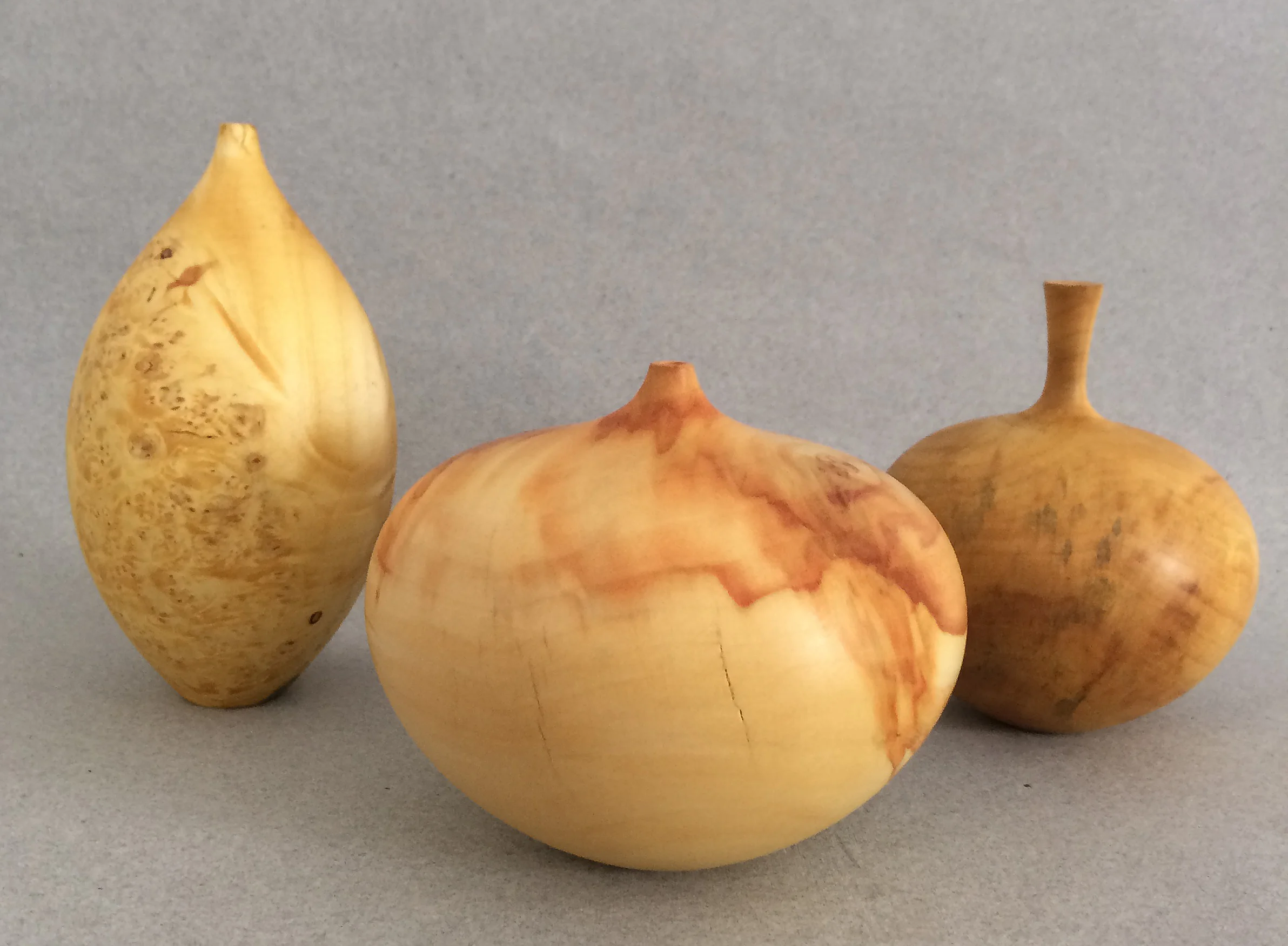 Michael Hosaluk weed burl vase, left