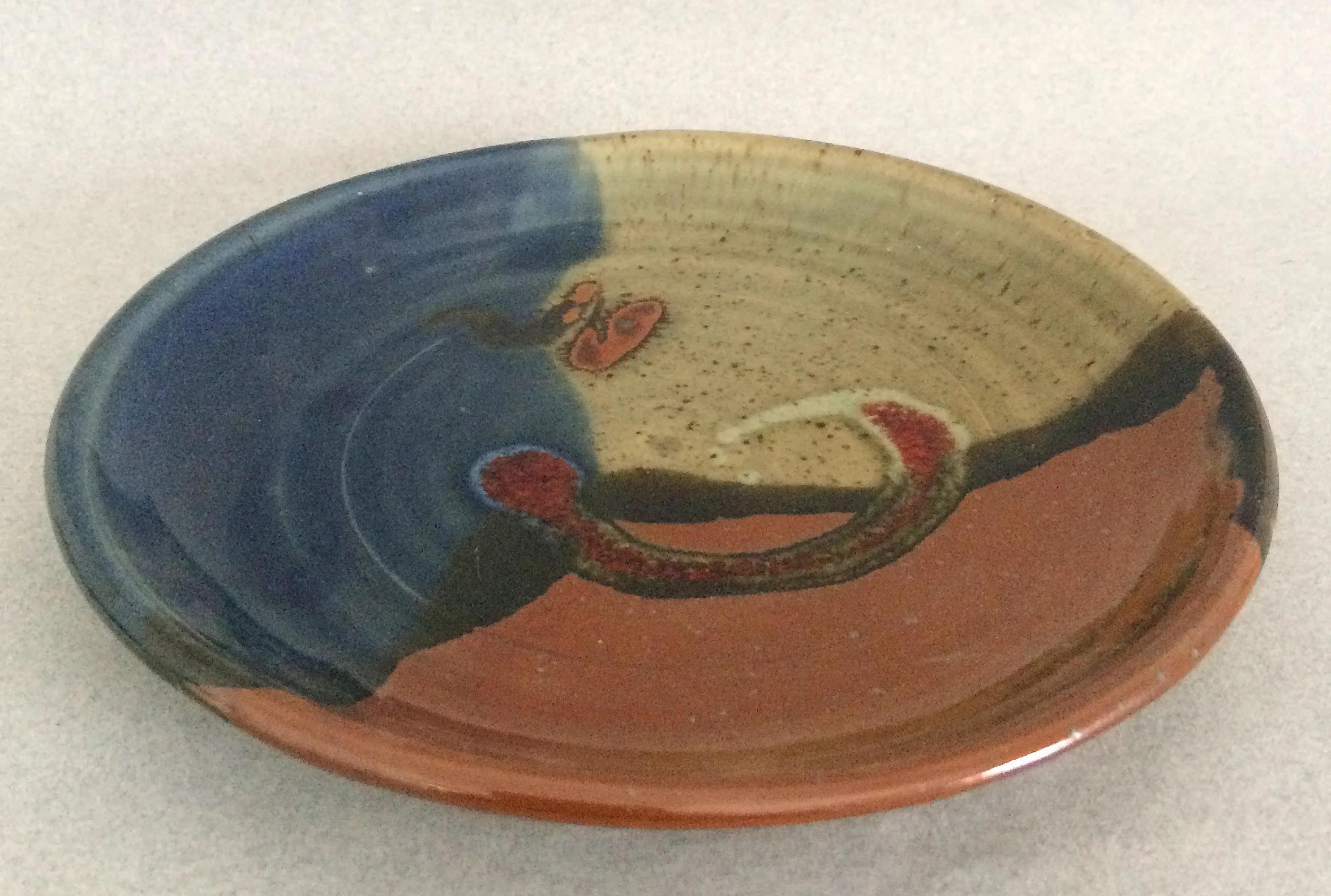 Parsons Dietrich Pottery tapestry luncheon plate