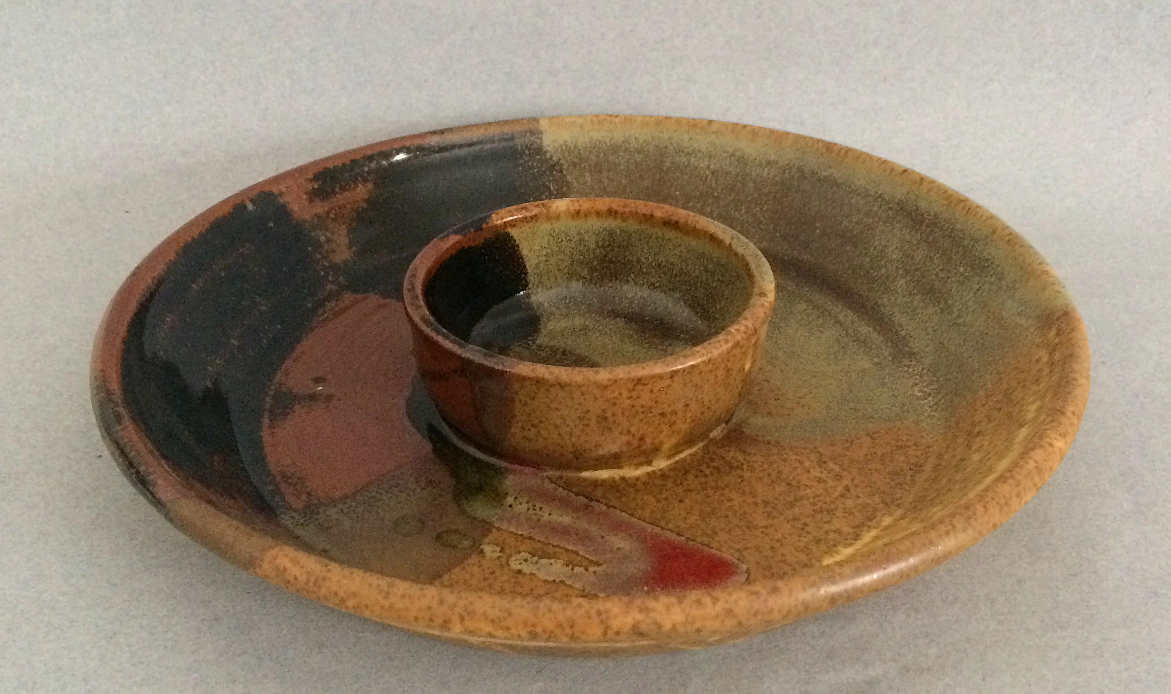 Parsons Dietrich Pottery veg 'n' dip large platter