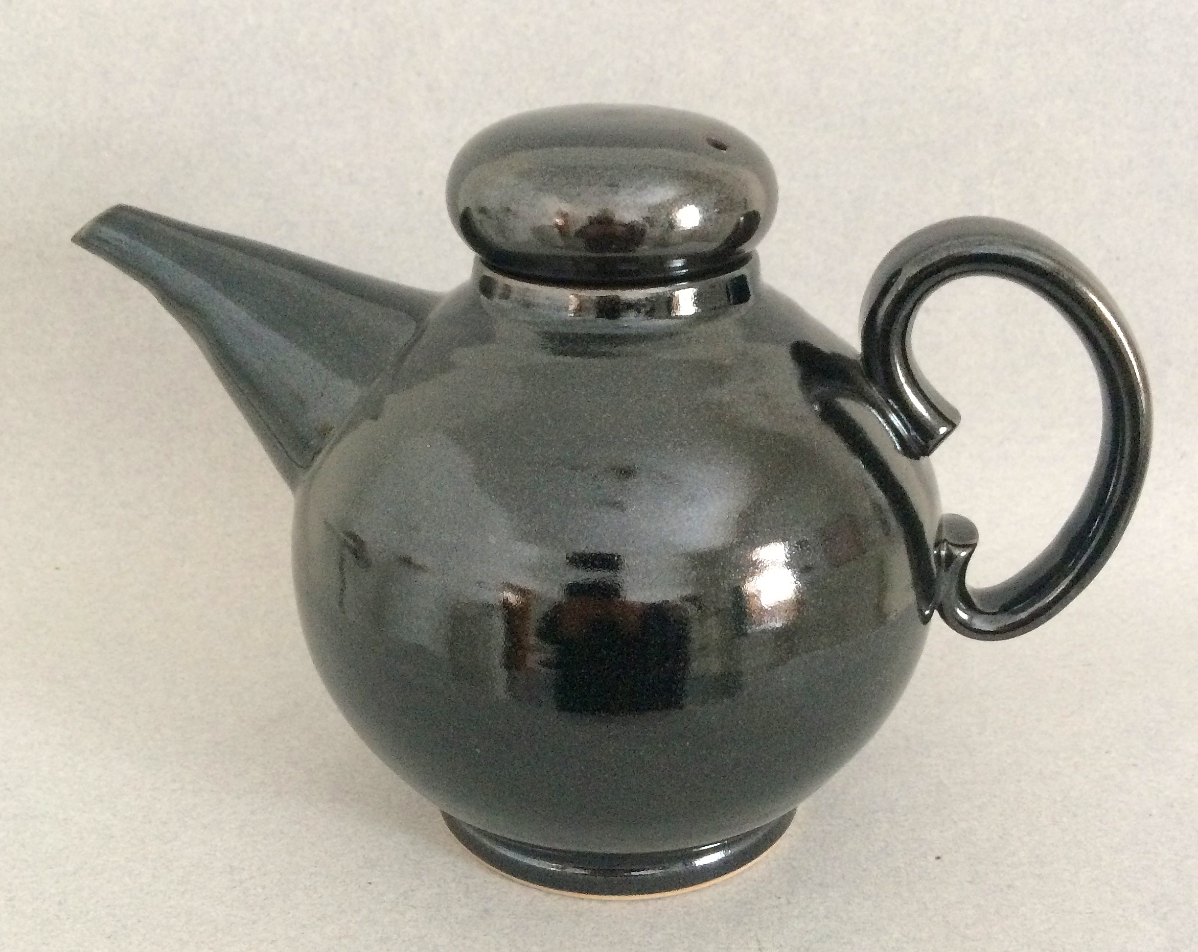 Zane Wilcox Oil Spot teapot