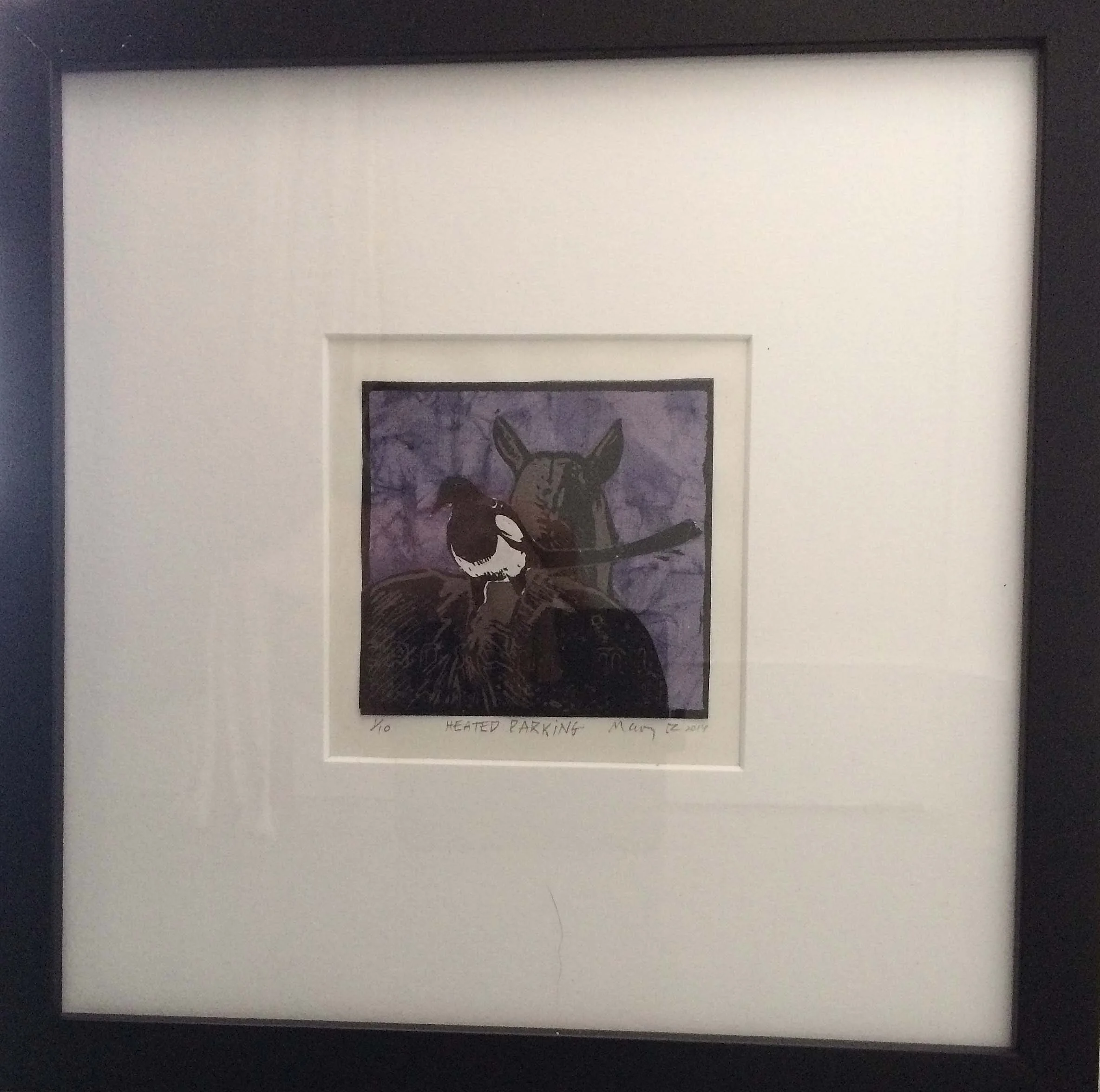 Mary Romanuck "Heated Parking" print