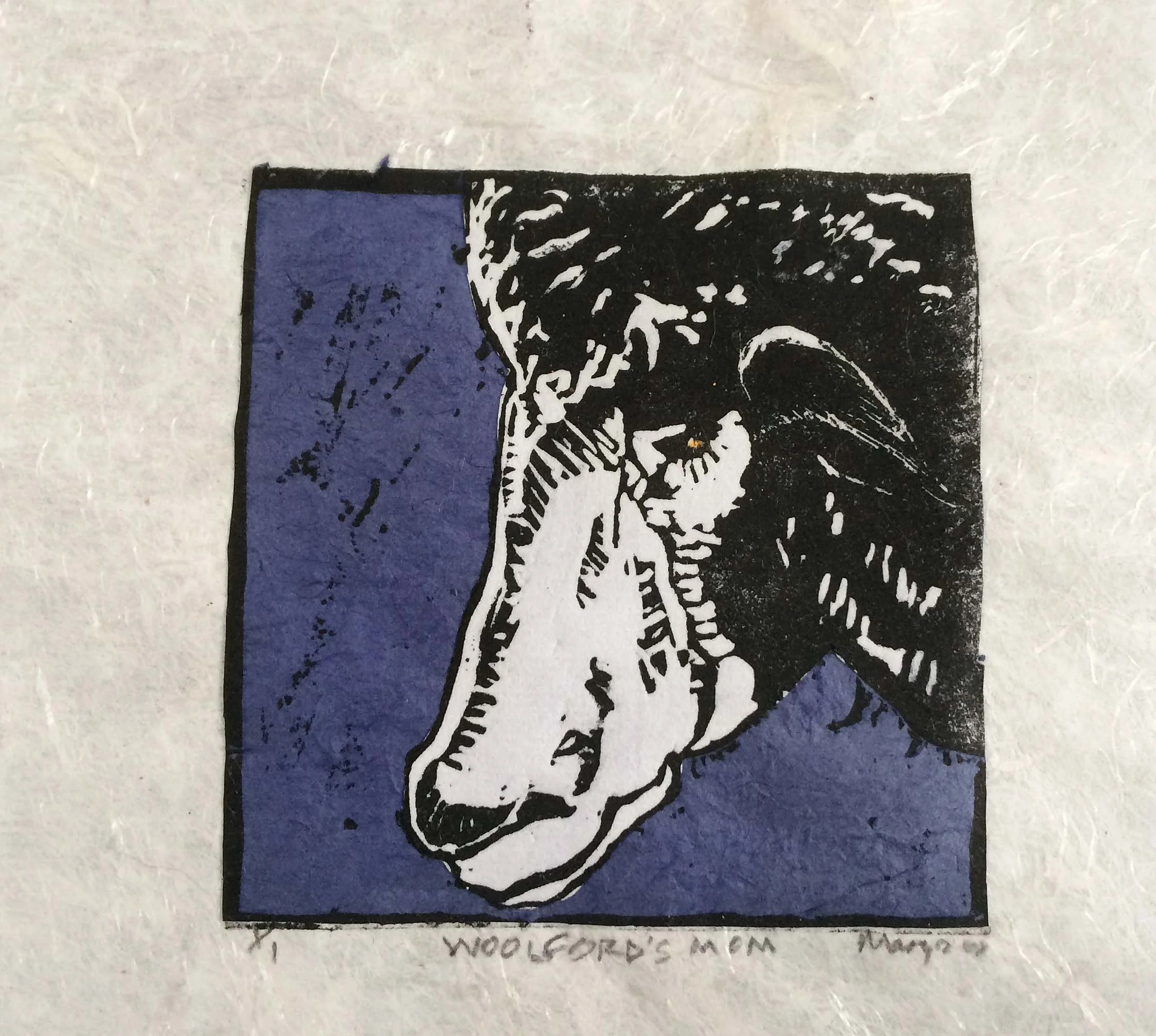 Mary Romanuck "Woolford's Mom"; print