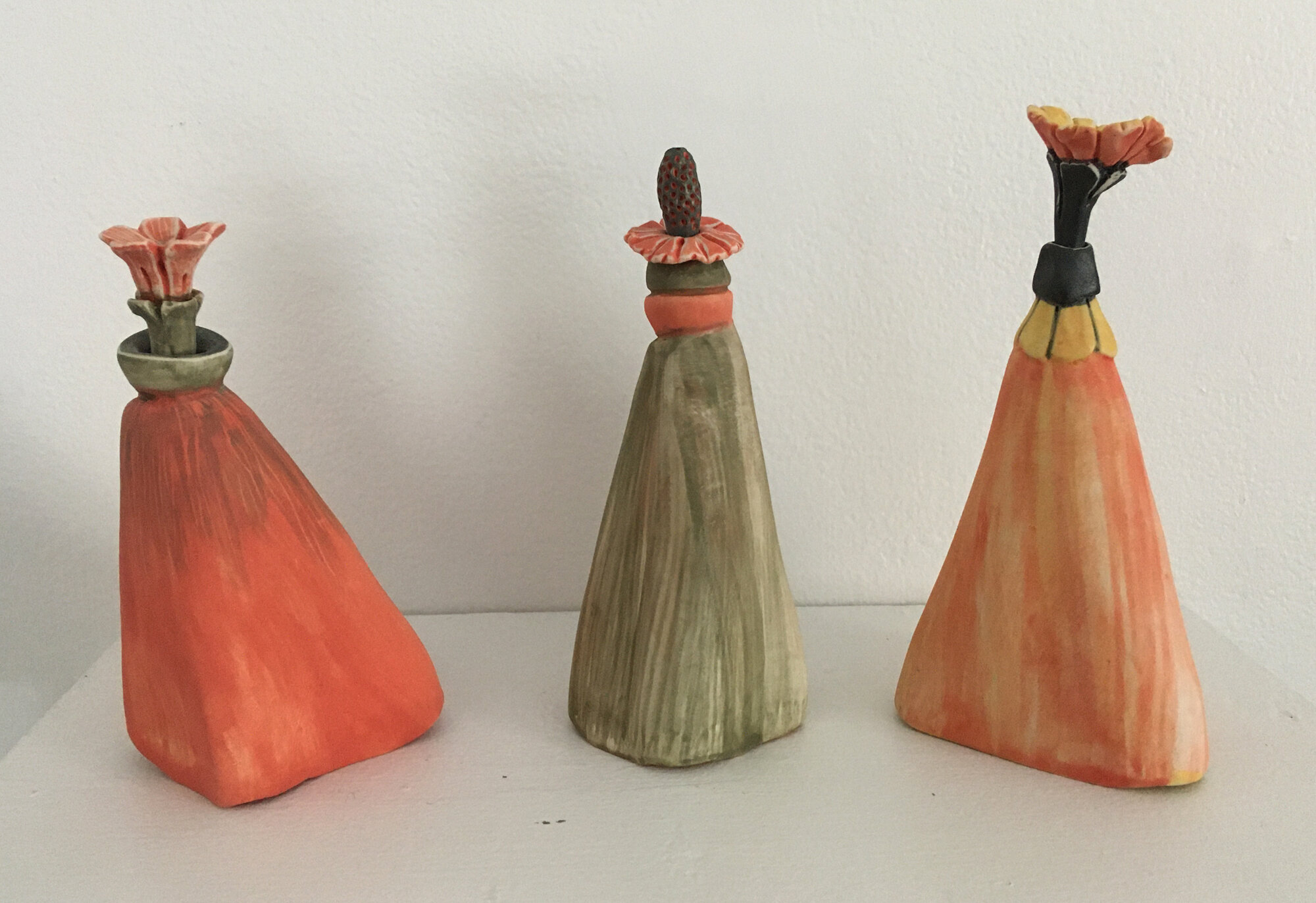 Anita Rocamora coral-green pod perfume bottle (mid)