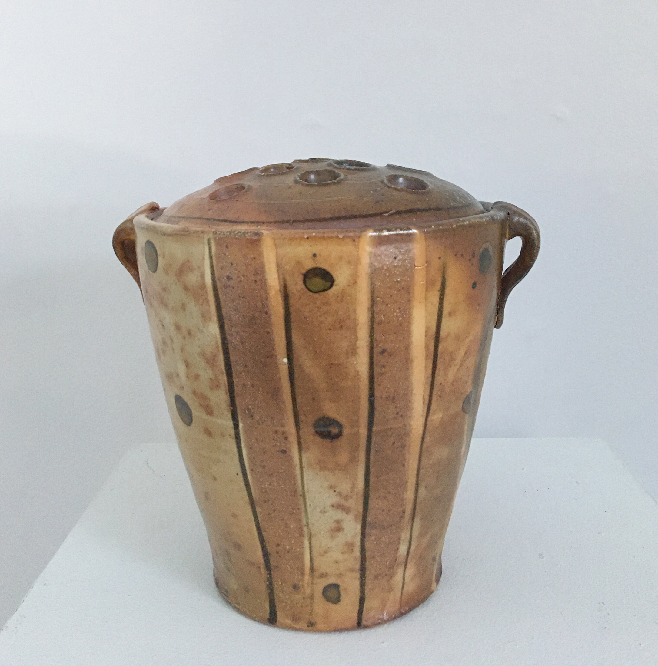 John Elder Lidded Stem Vase with Handles