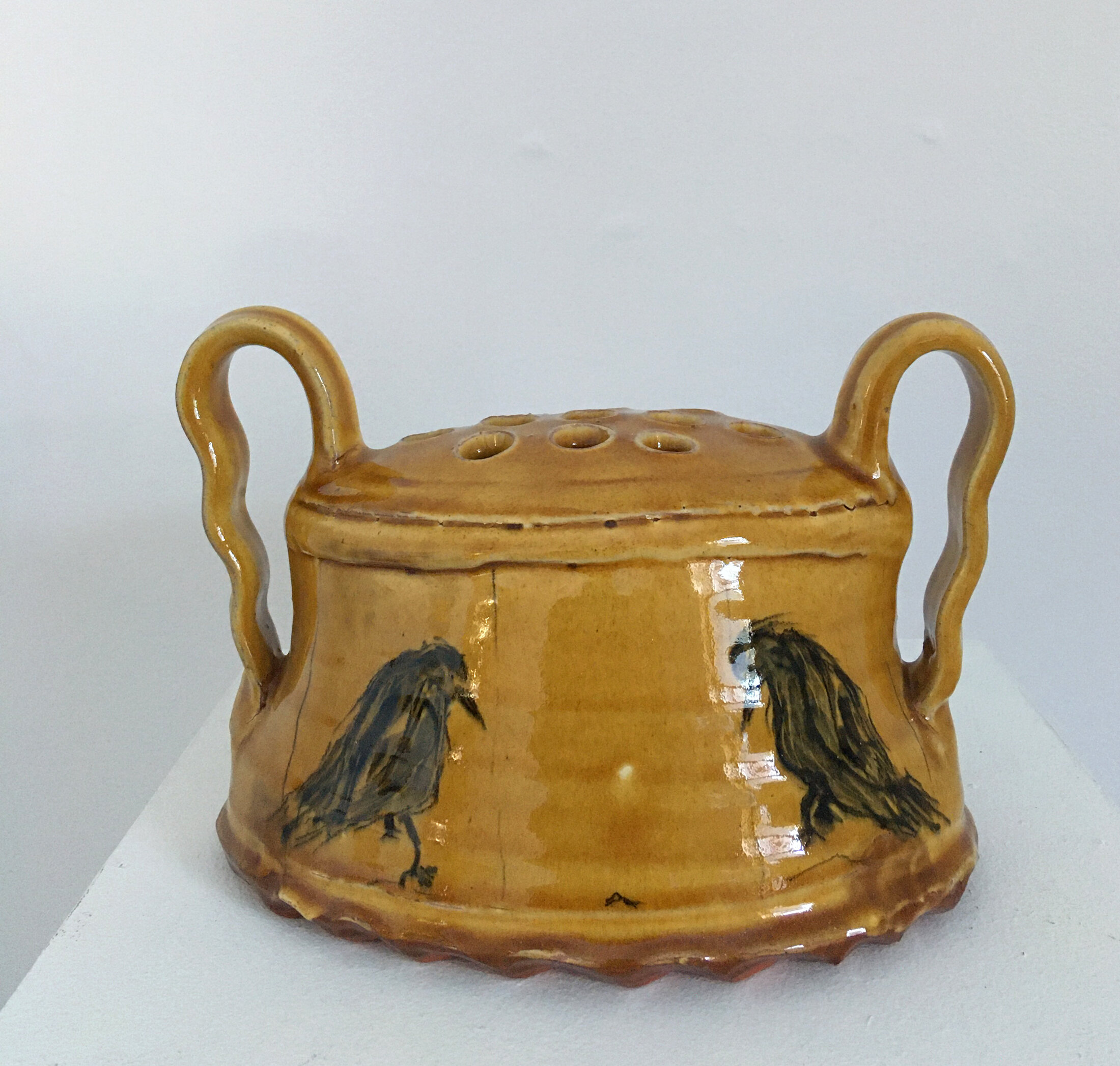 John Elder Crow-Vine Stem Vase  with handles 