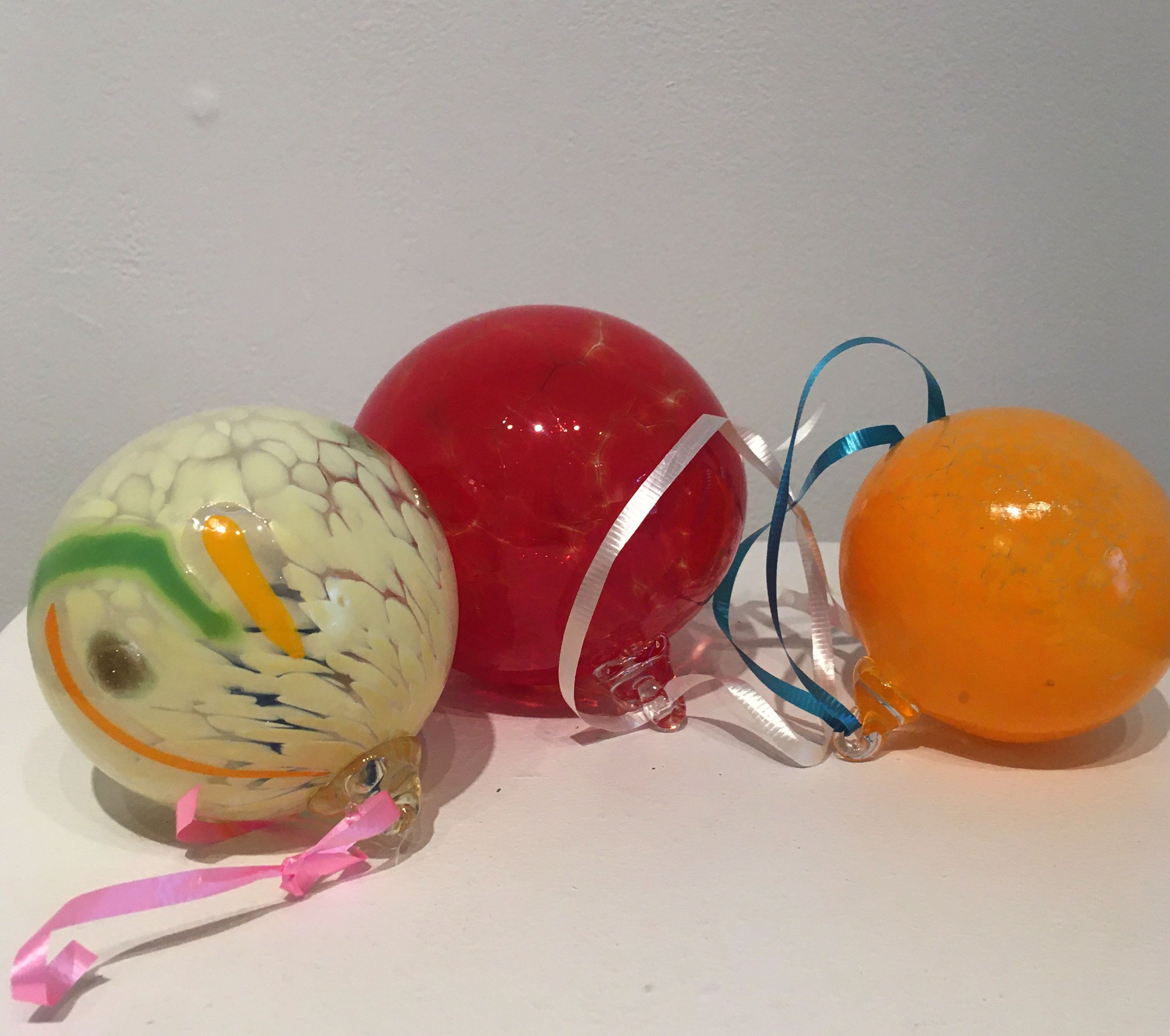 Bonny Houston Glass Balls (right) orange